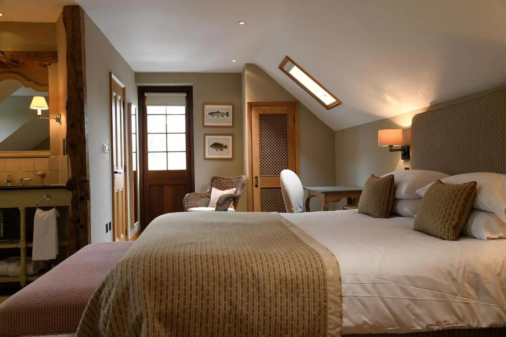 Bed in The Bell at Ramsbury