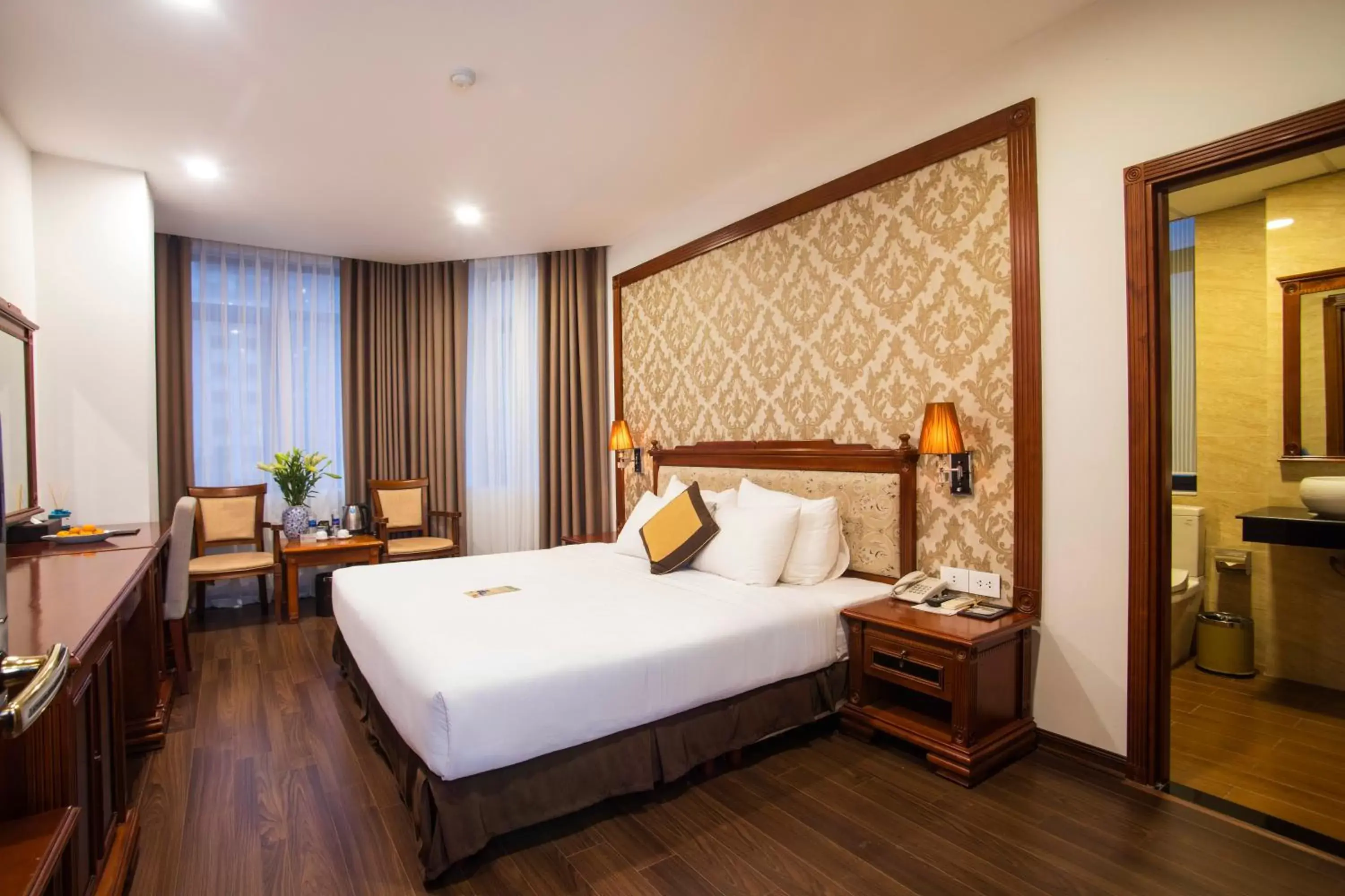 Photo of the whole room, Bed in Western Hanoi Hotel