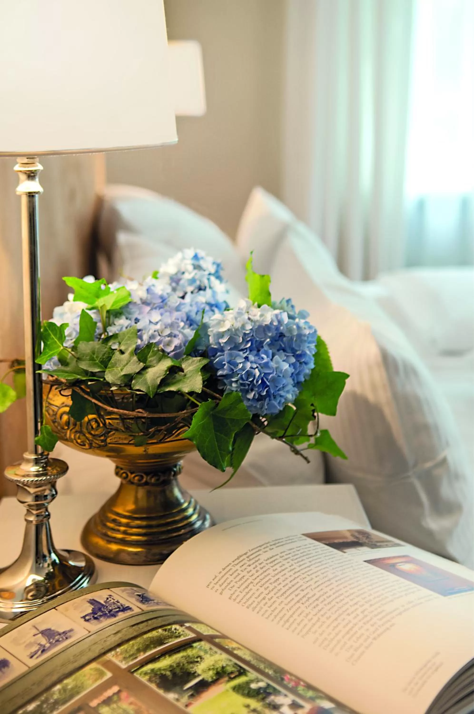 Decorative detail, Bed in Hotel Mare