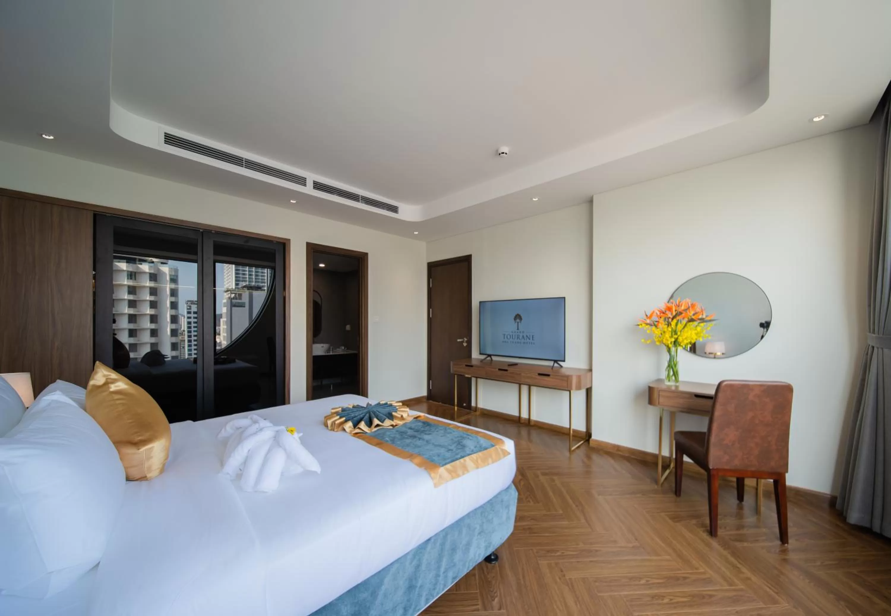 Bed in Grand Tourane Nha Trang Hotel