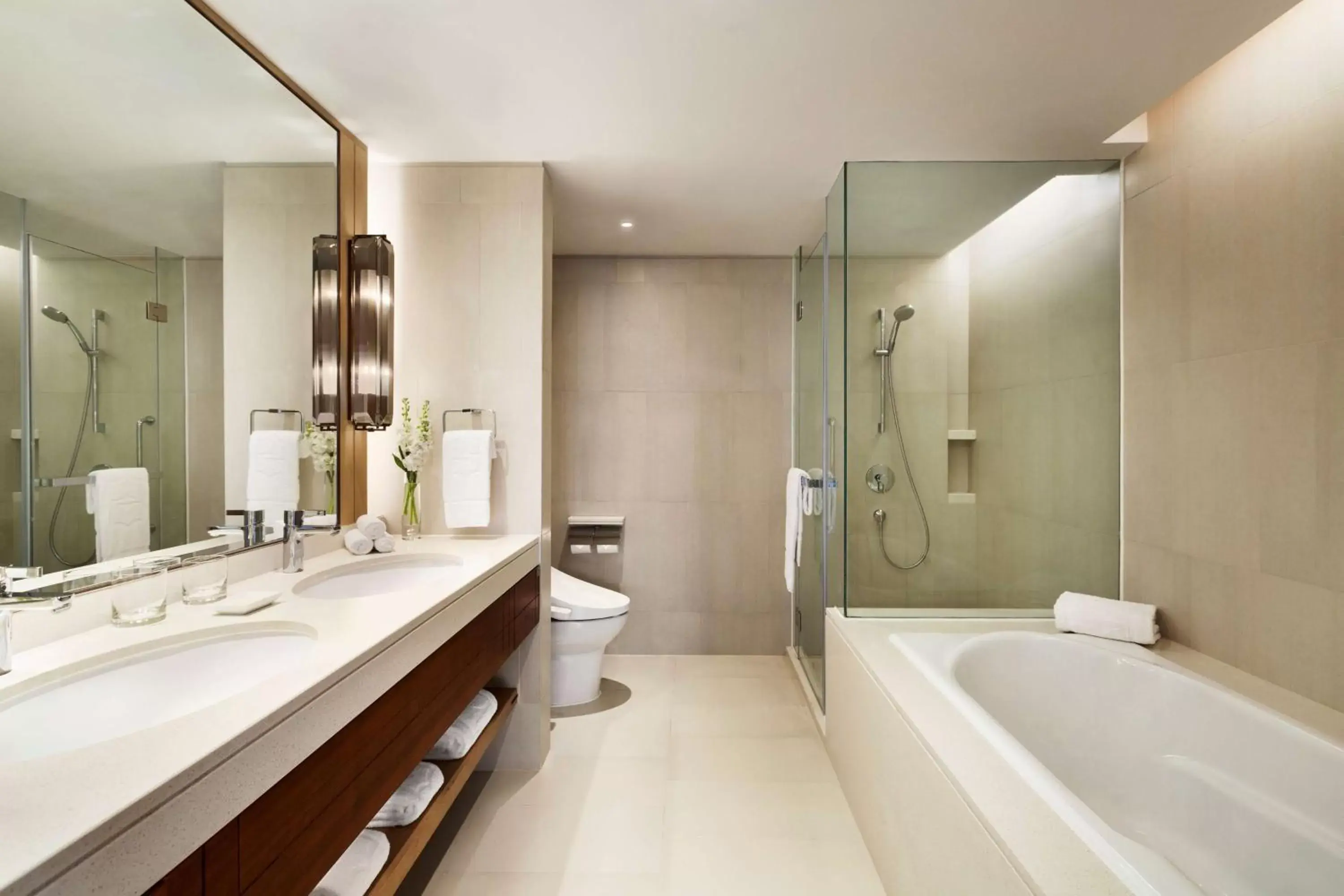 Bathroom in Shangri-La Qingdao - May Fourth Square