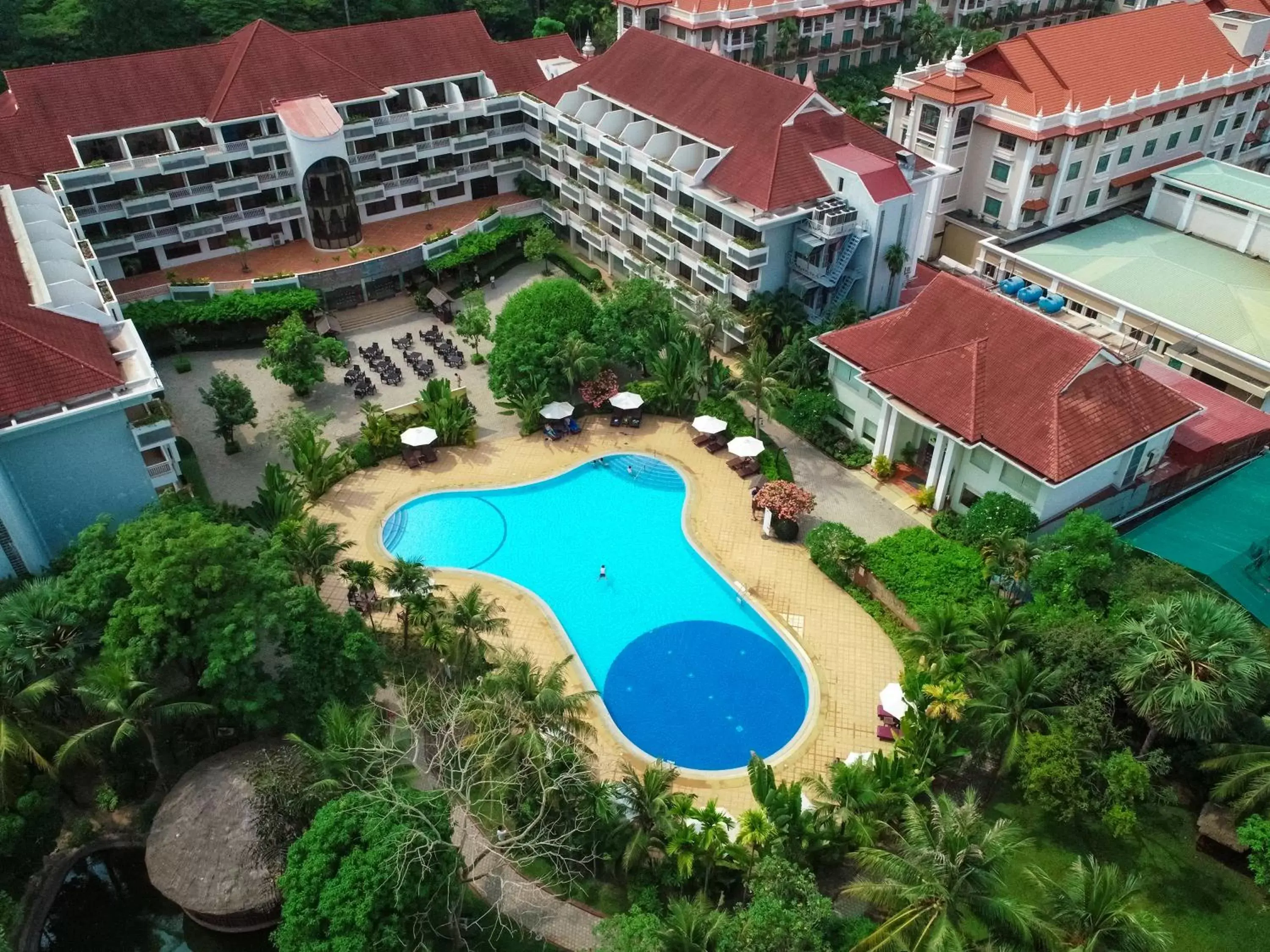 Pool view, Bird's-eye View in Angkor Century Resort & Spa