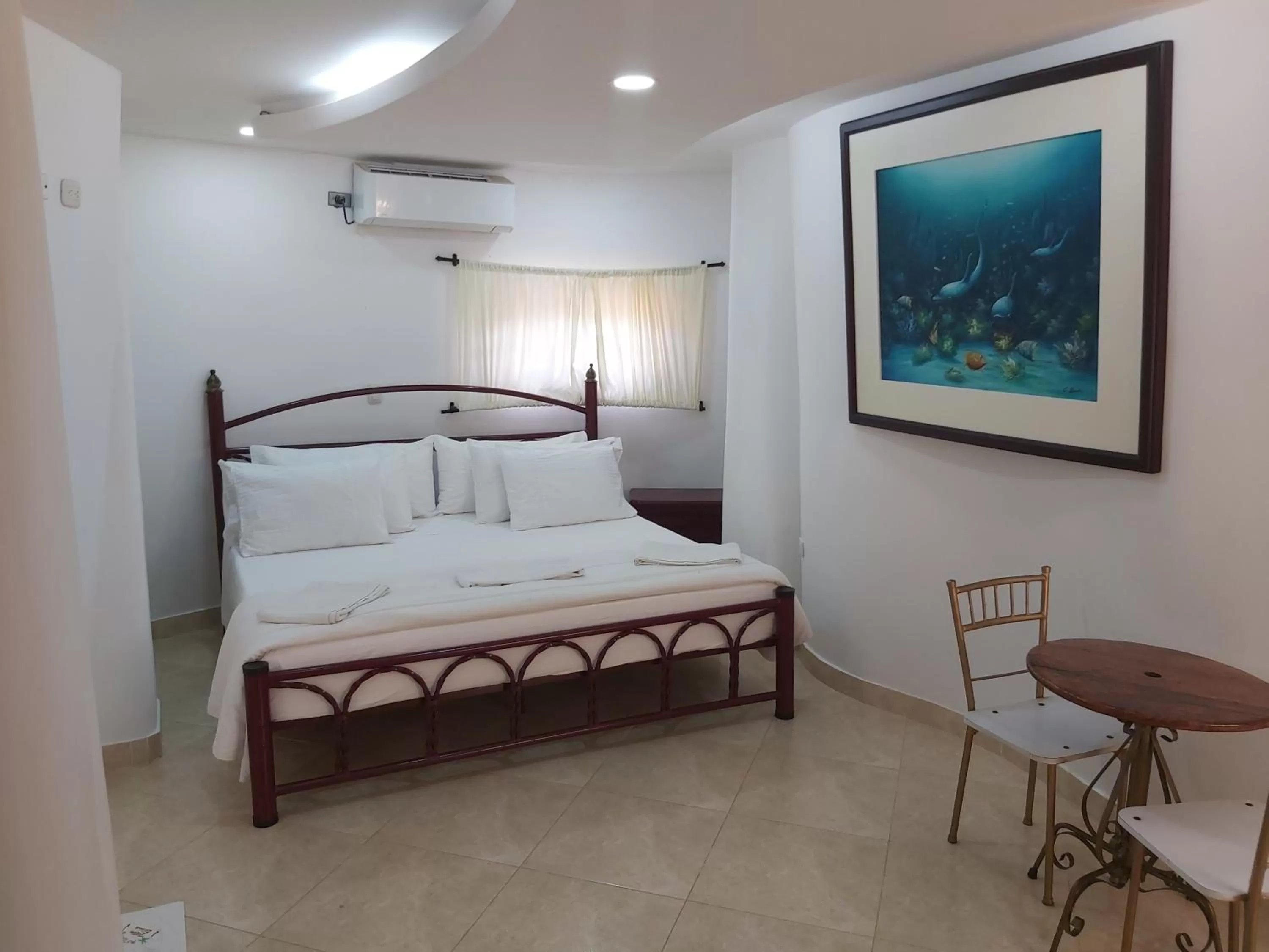 Bed in Eco-Hotel Villa Elina