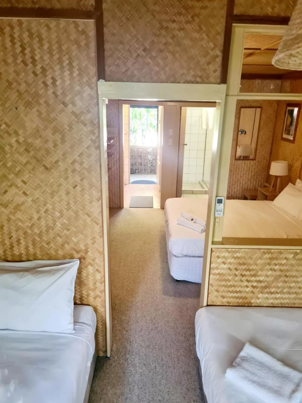 Bed in Tallow Beach Motel