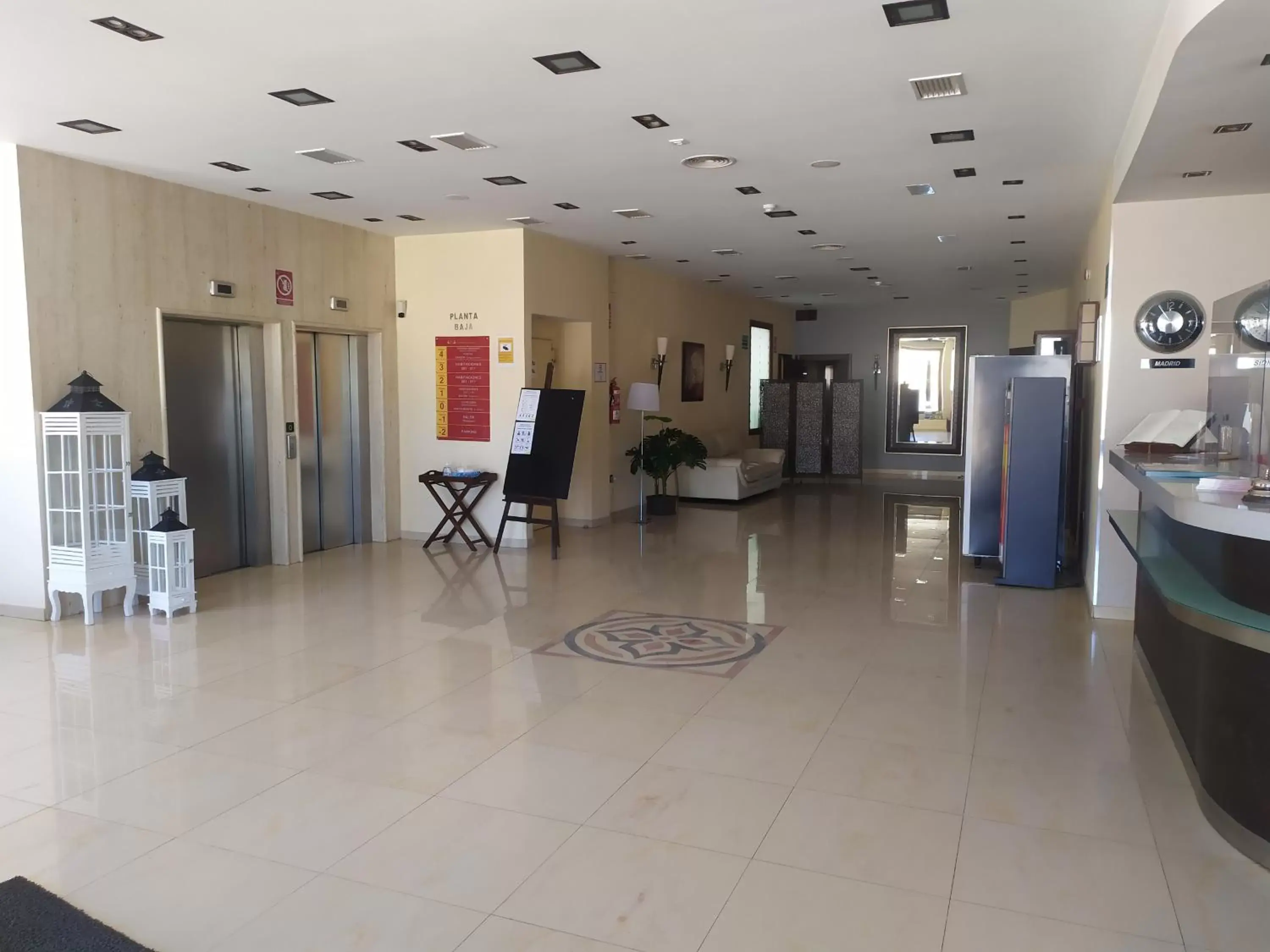 Lobby or reception in Hotel Campos de Baeza