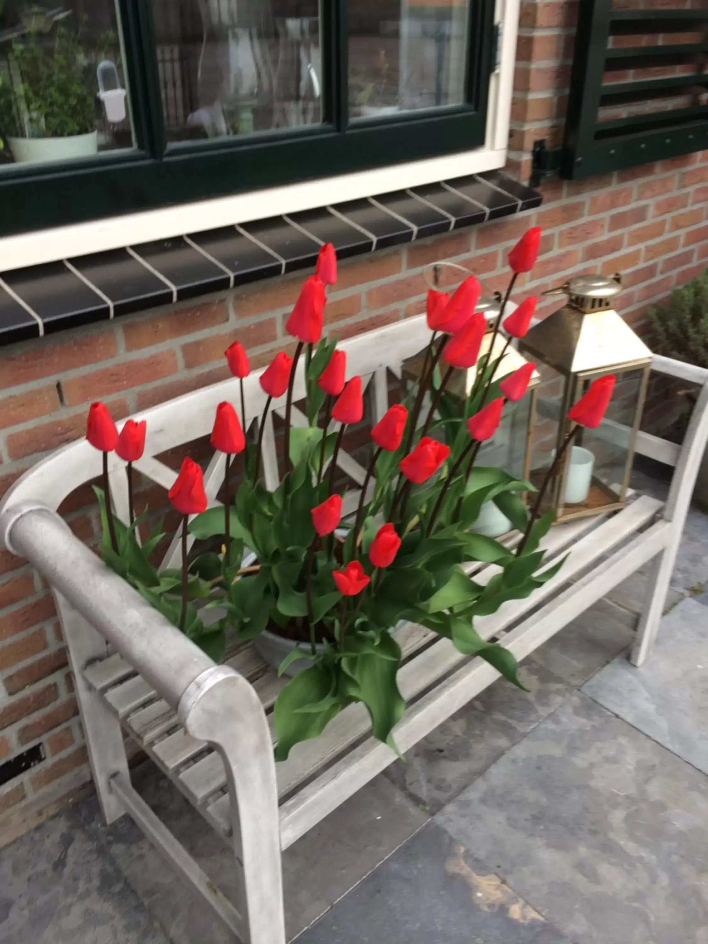 Patio in Flowerbed