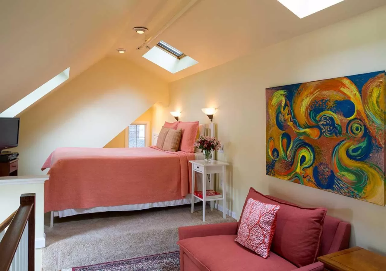 Bed in The Provincetown Hotel at Gabriel's