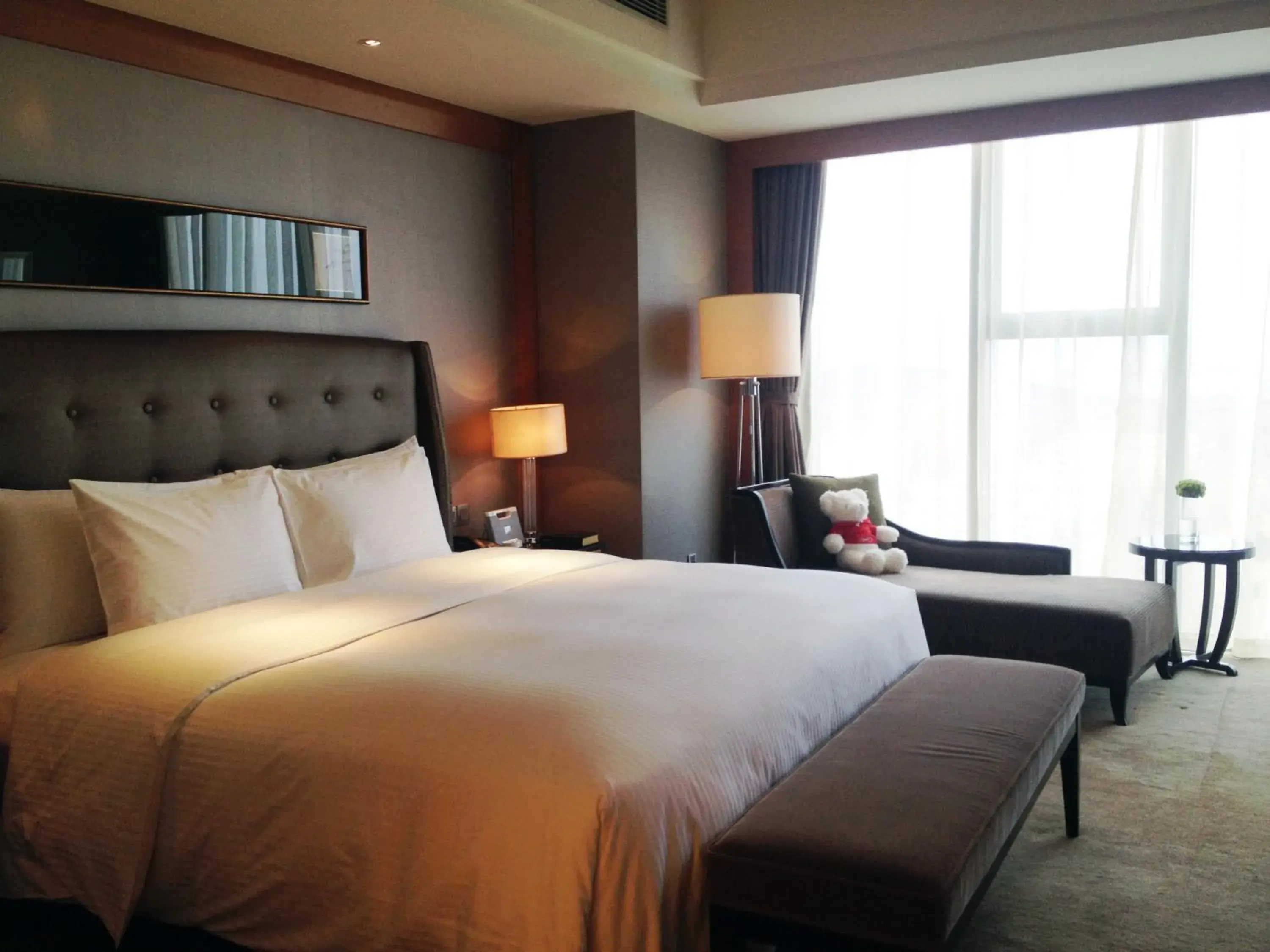 Bedroom, Bed in Wanda Realm Beijing Bedroom, Bed in Wanda Realm Beijing