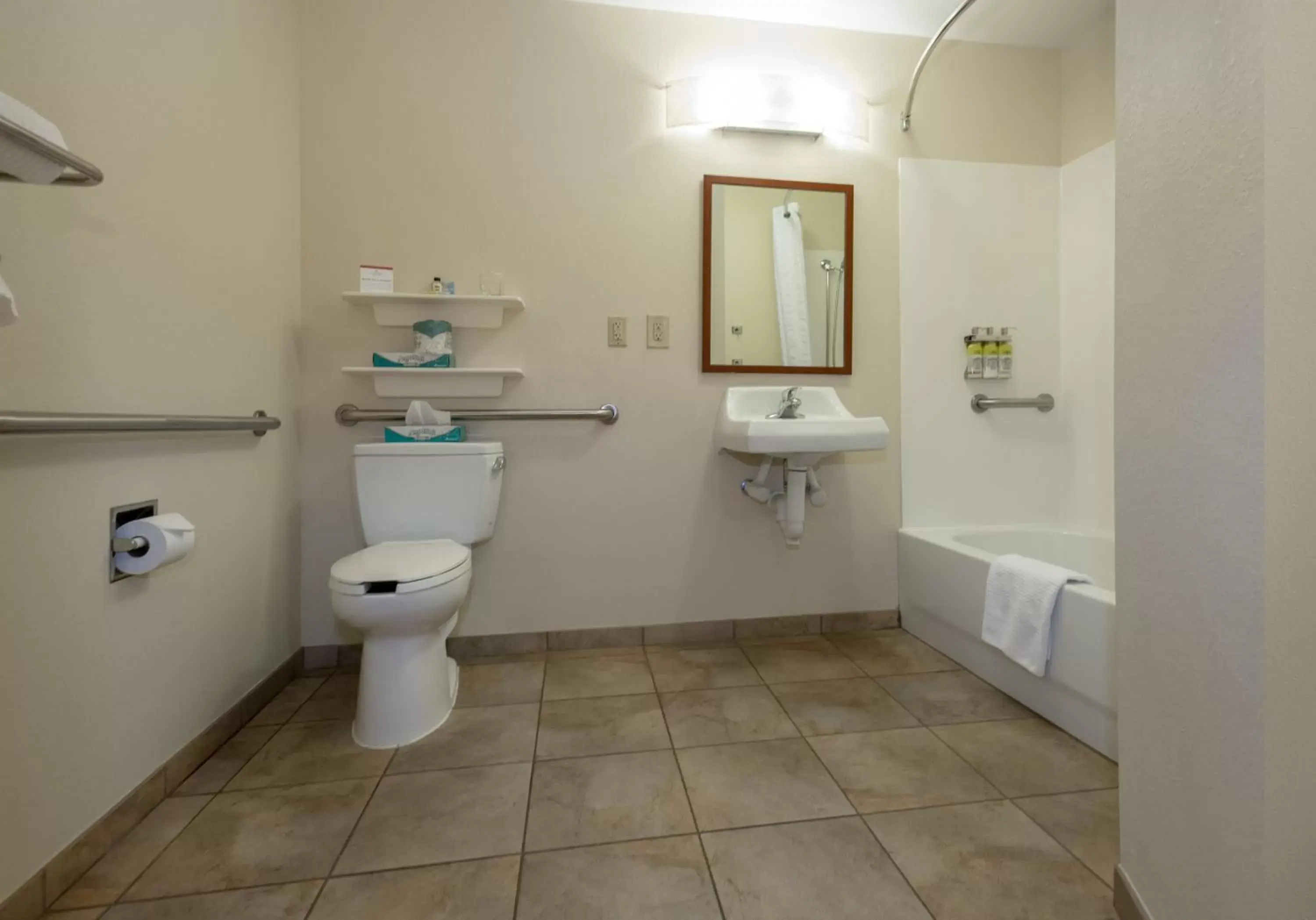 Bathroom in Candlewood Suites Mobile-Downtown, an IHG Hotel