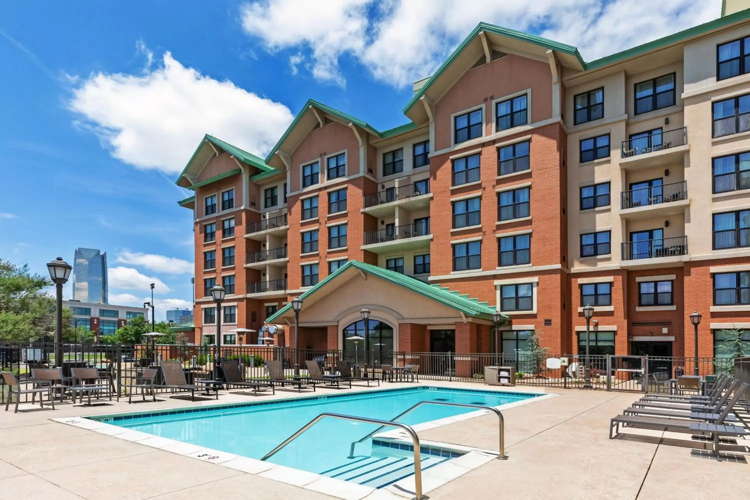 Swimming pool, Property Building in Residence Inn by Marriott Oklahoma City Downtown/Bricktown