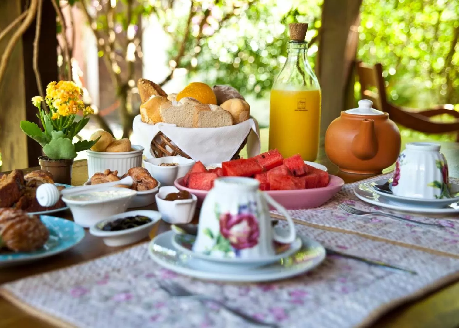 Breakfast in Pousada Vila Rosada