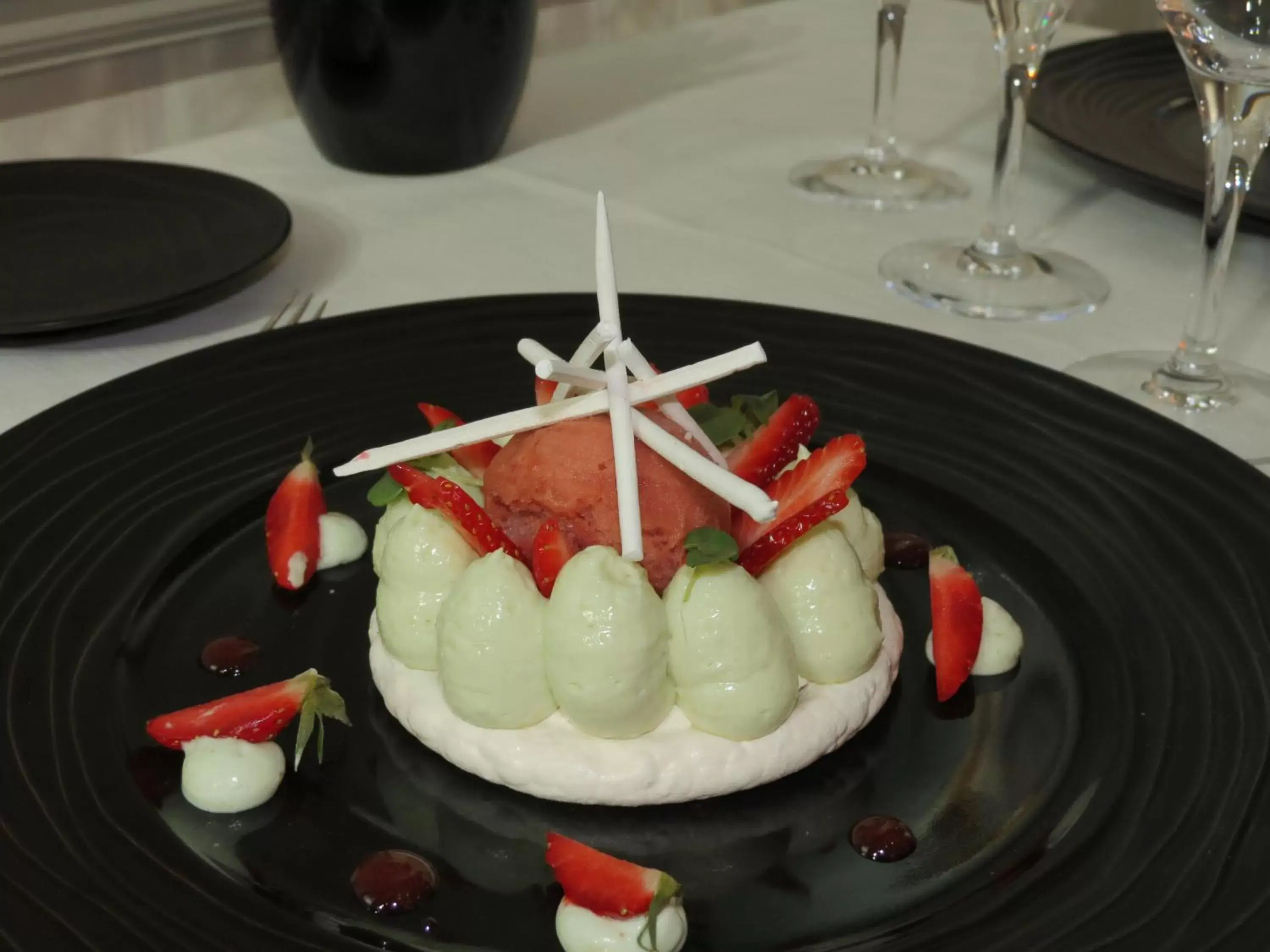 Food close-up in Clos St Eloi, The Originals Relais (Relais du Silence) Food close-up in Clos St Eloi, The Originals Relais (Relais du Silence)