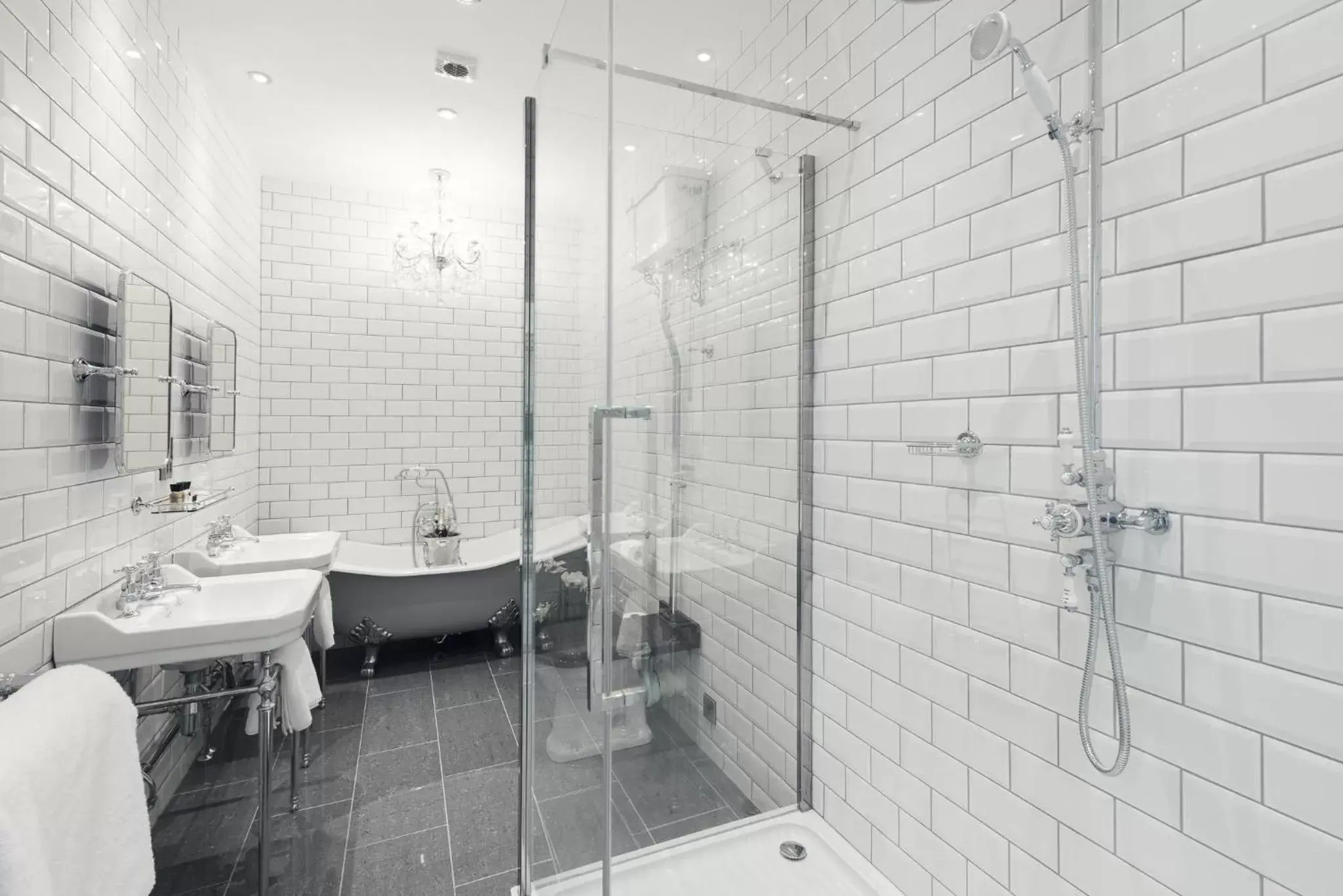 Shower, Bathroom in Beamish Hall Country House Hotel, BW Premier Collection