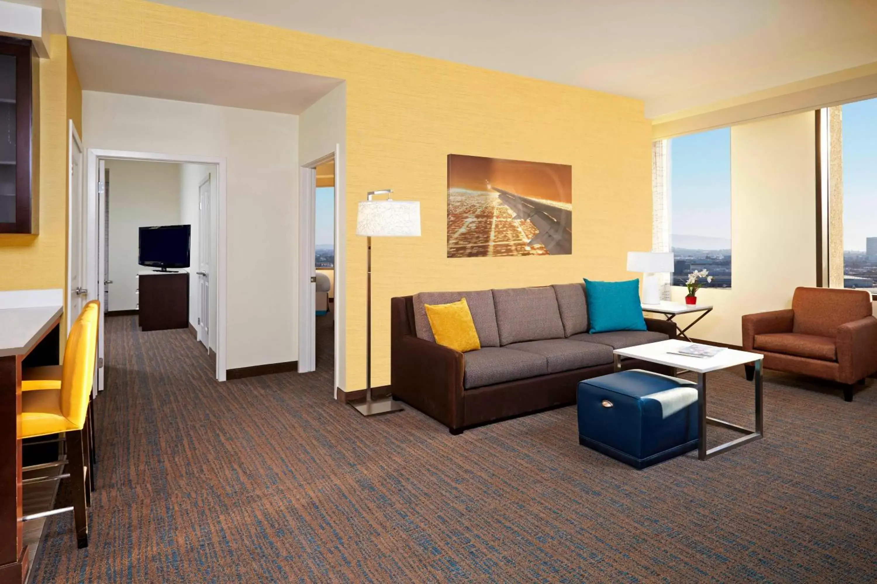Living room, Seating Area in Residence Inn by Marriott Los Angeles LAX/Century Boulevard