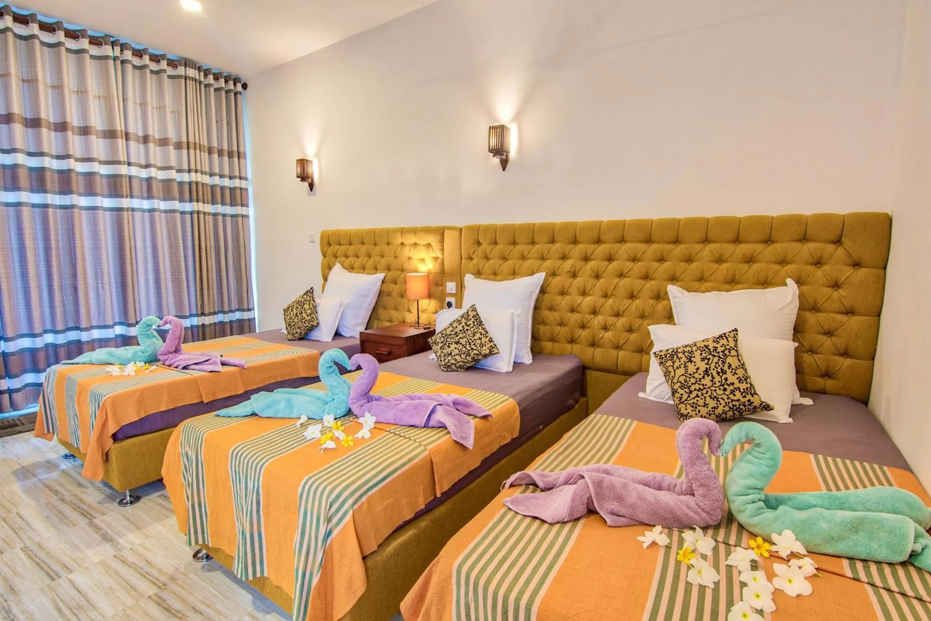 Bed in Ashiyana Hotel