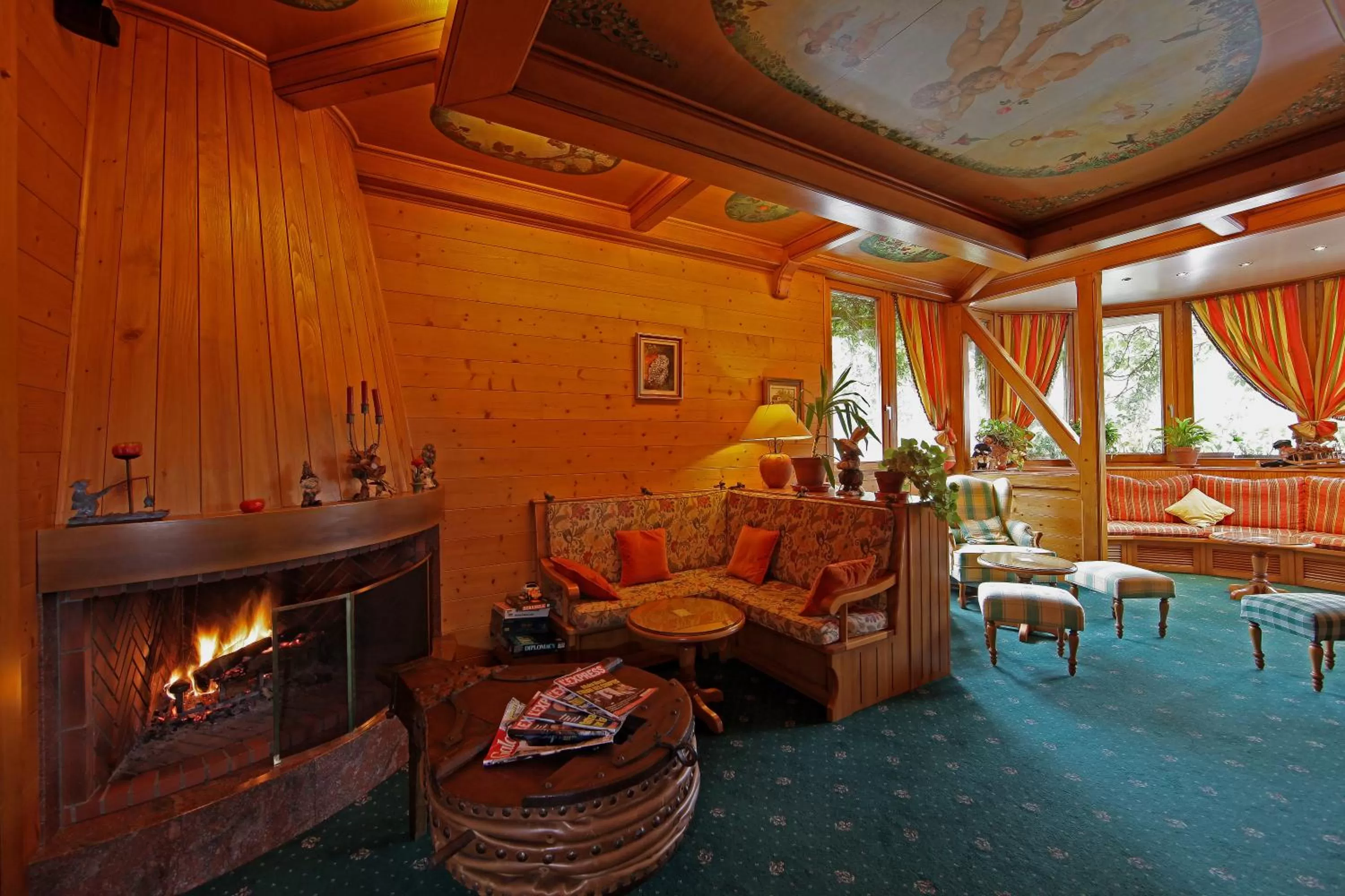 Lounge or bar in Les Loges Du Parc