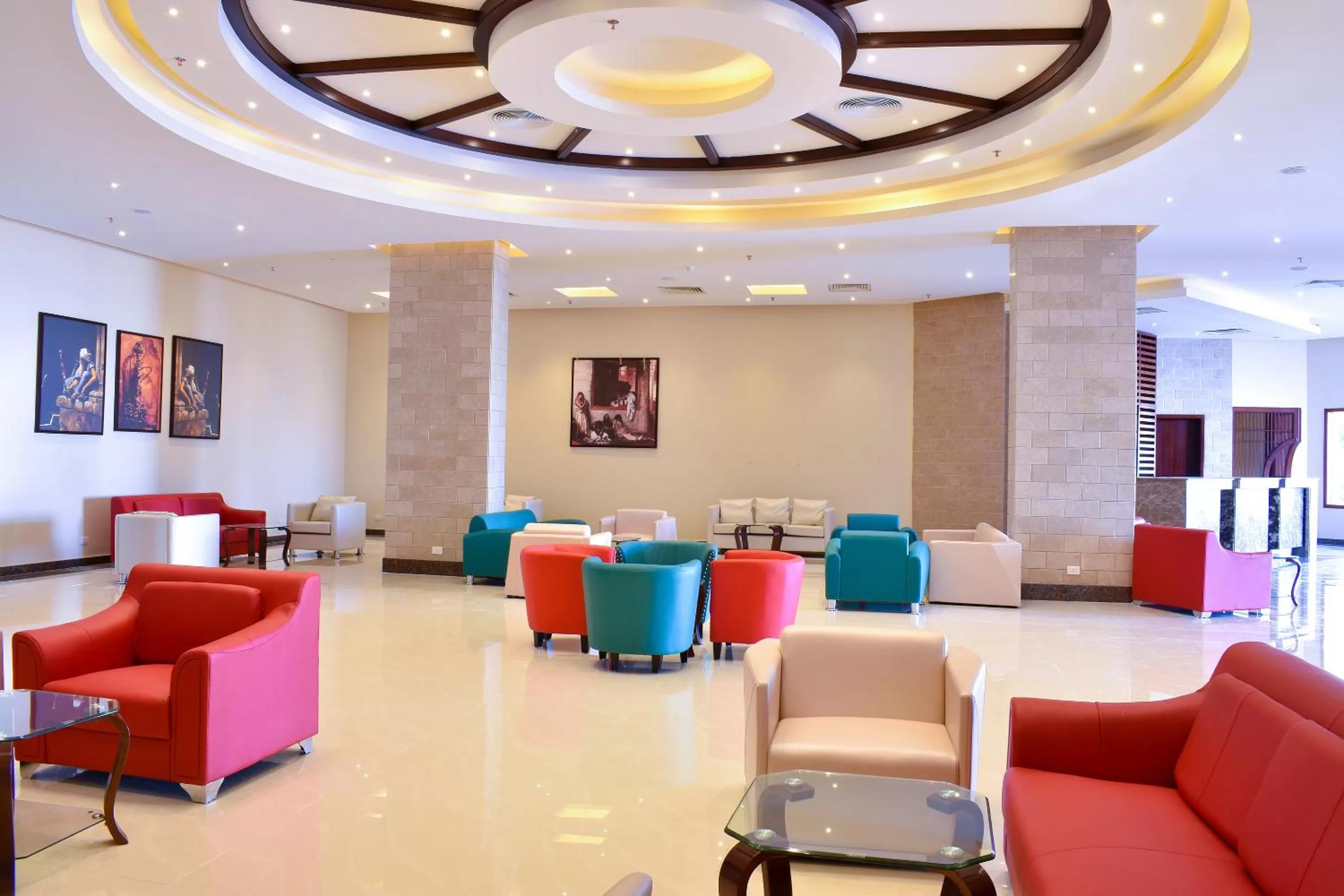 Seating area in Parrotel Lagoon Waterpark Resort