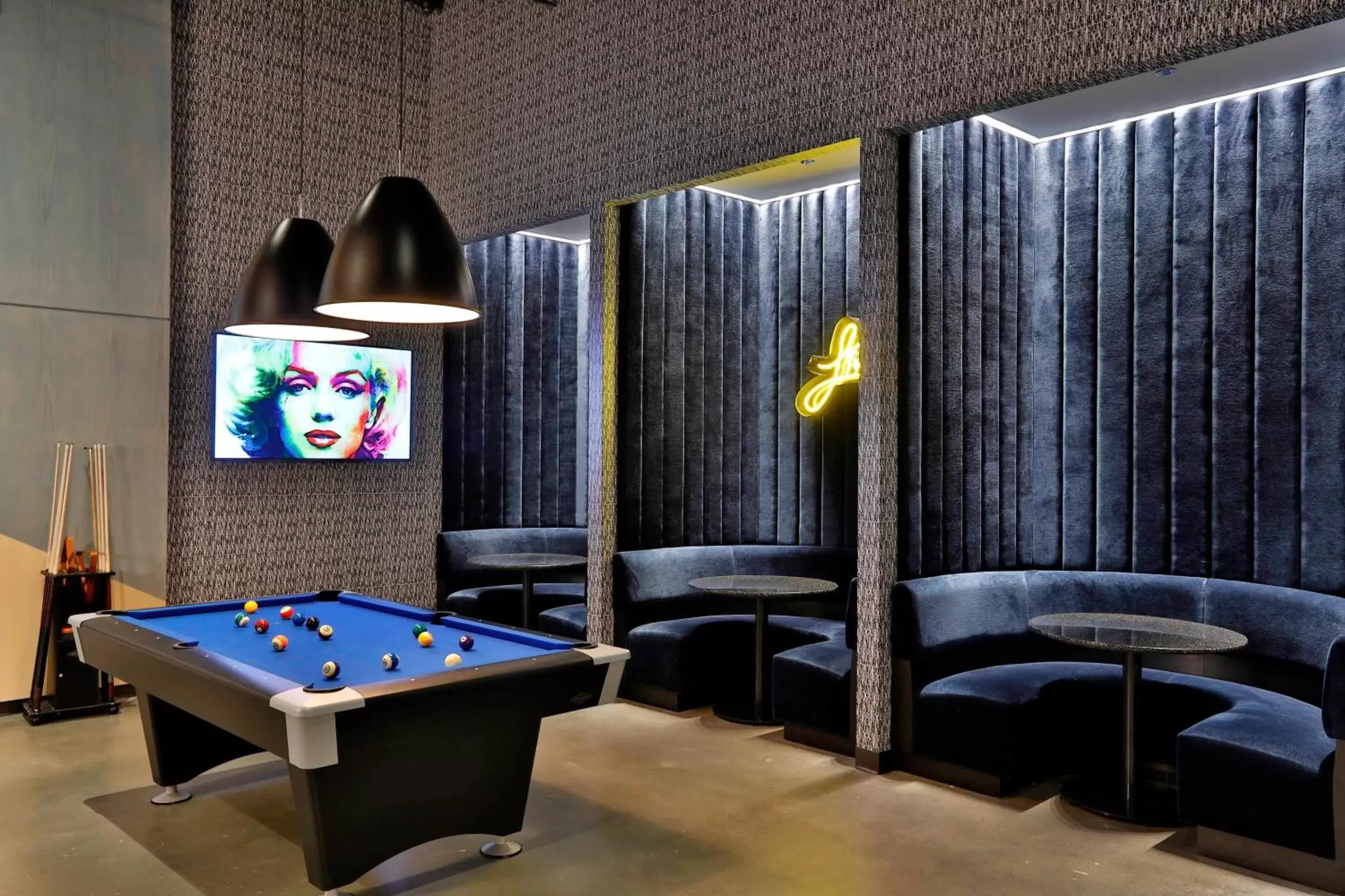 Lobby or reception, Billiards in Aloft Chicago Mag Mile