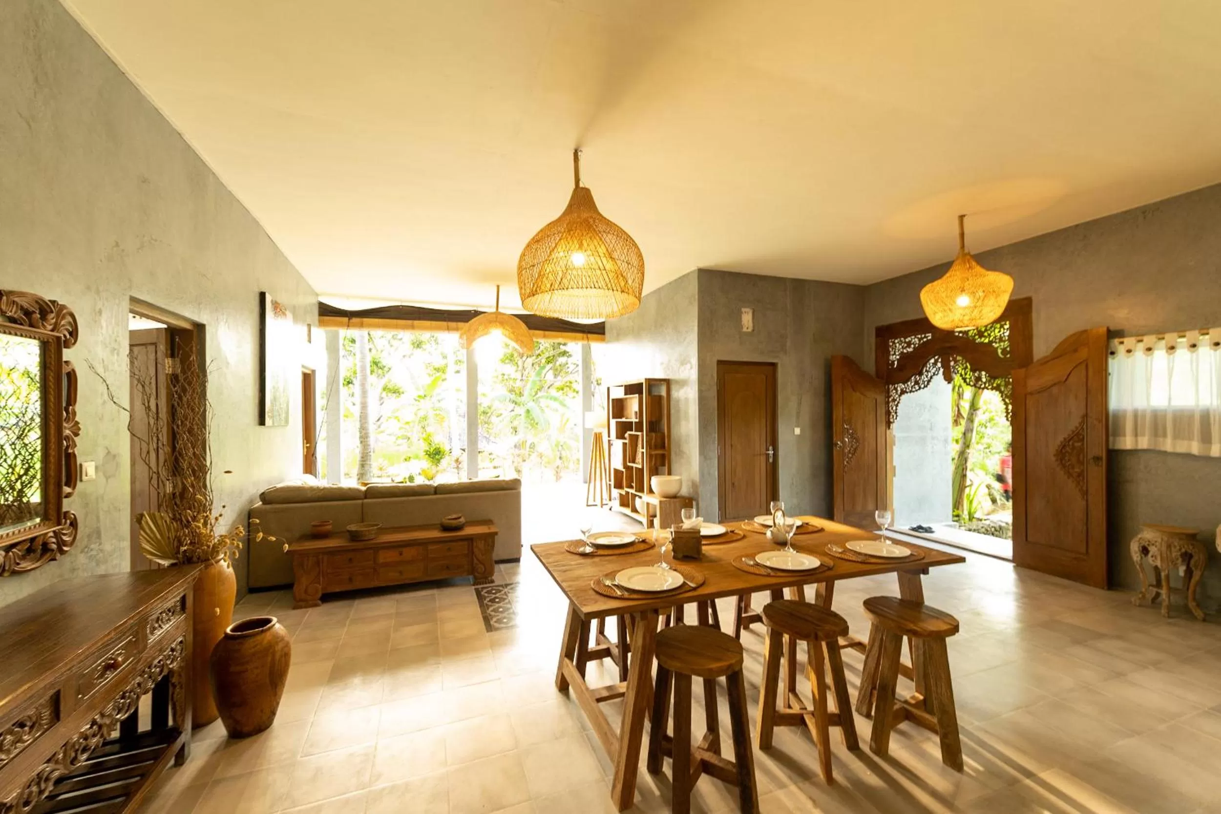 Dining area in Tanah Damai Hotel