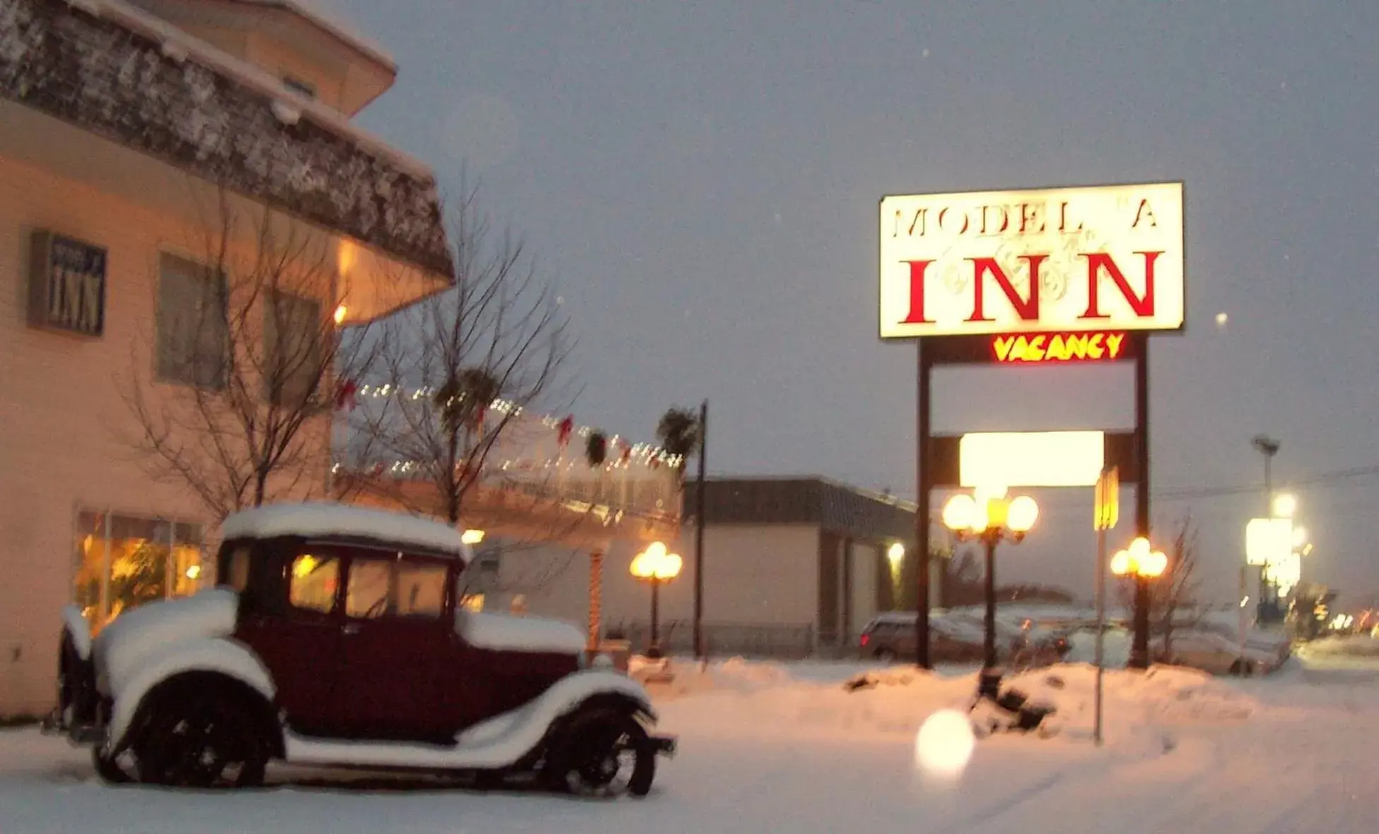 Winter in Model A Inn
