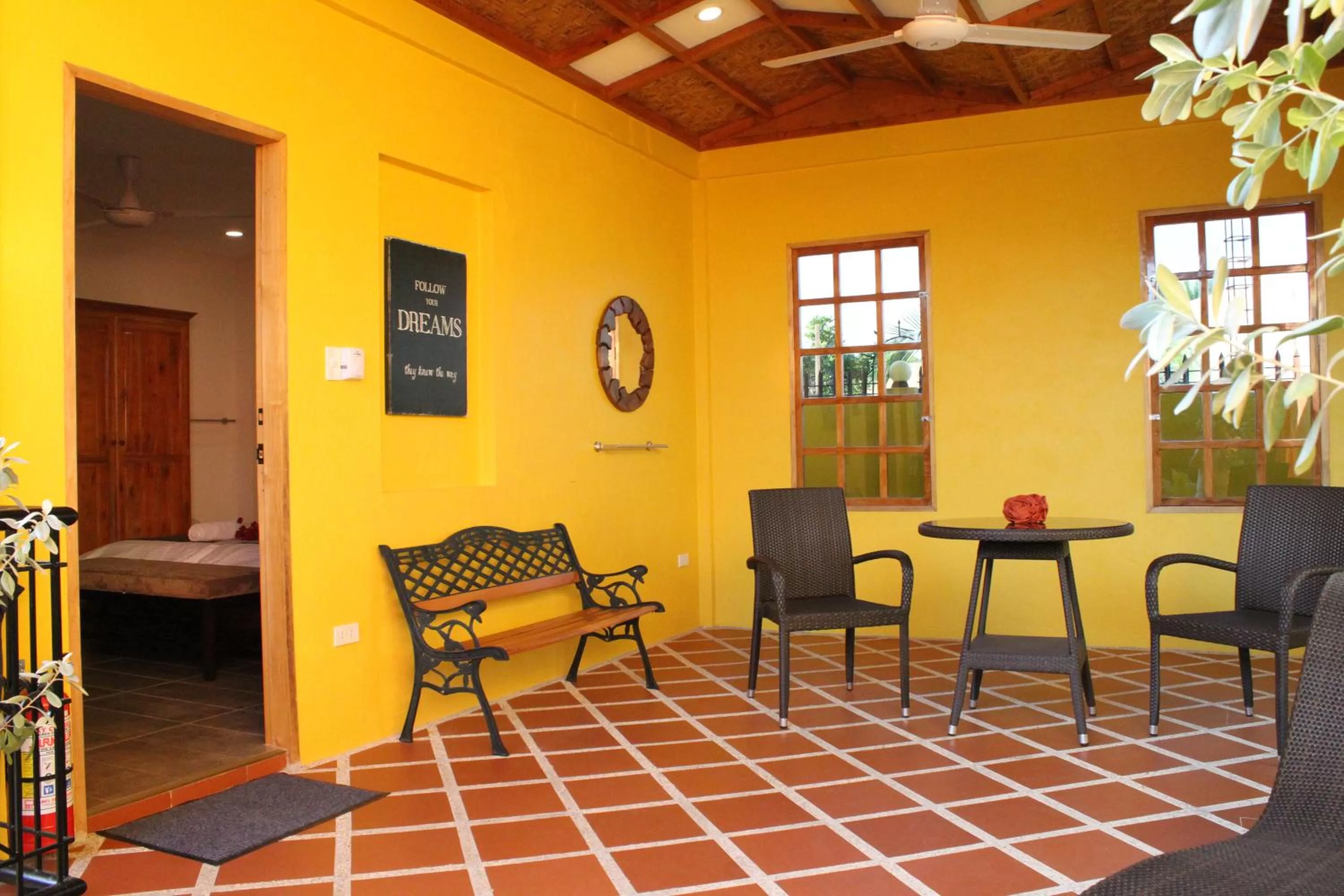 Balcony/Terrace in Alona's Coral Garden Resort (Adult-Only)
