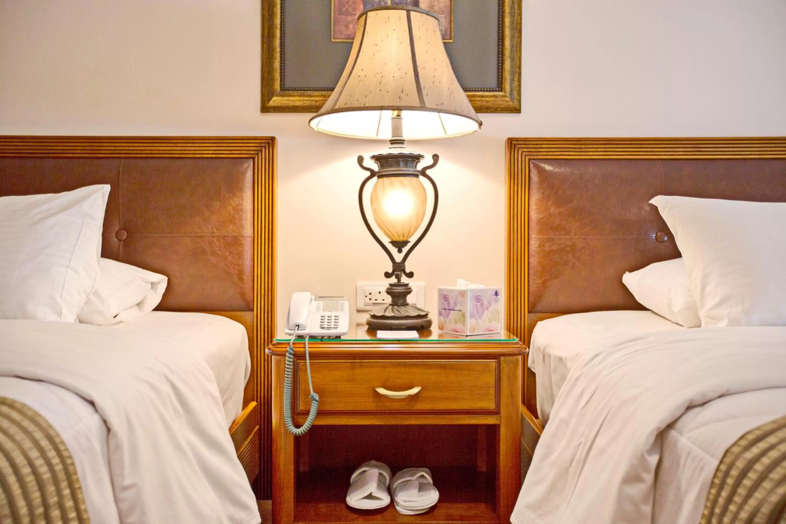 Bed in Amman International Hotel