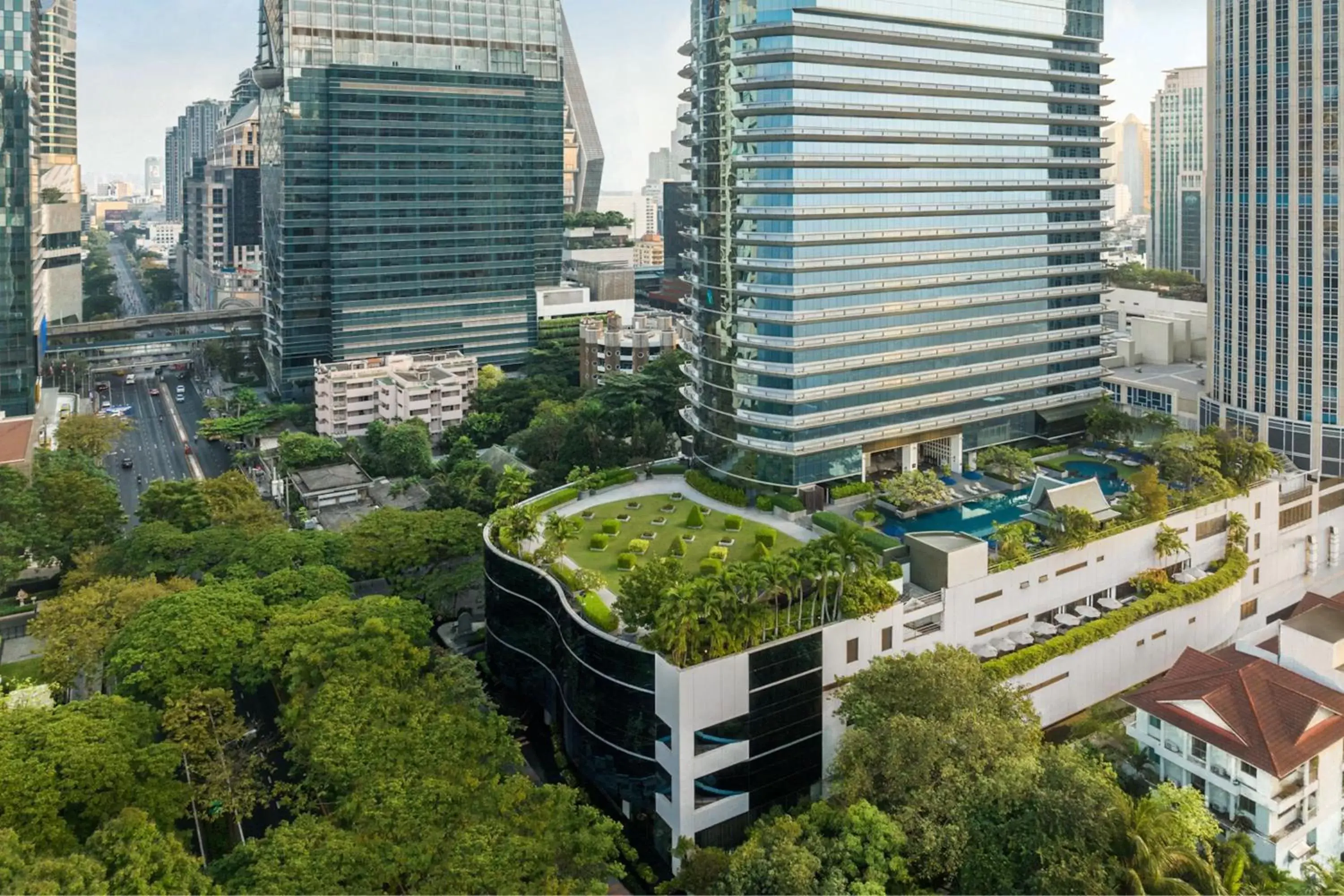 Property building, Bird's-eye View in The Athenee Hotel, a Luxury Collection Hotel, Bangkok