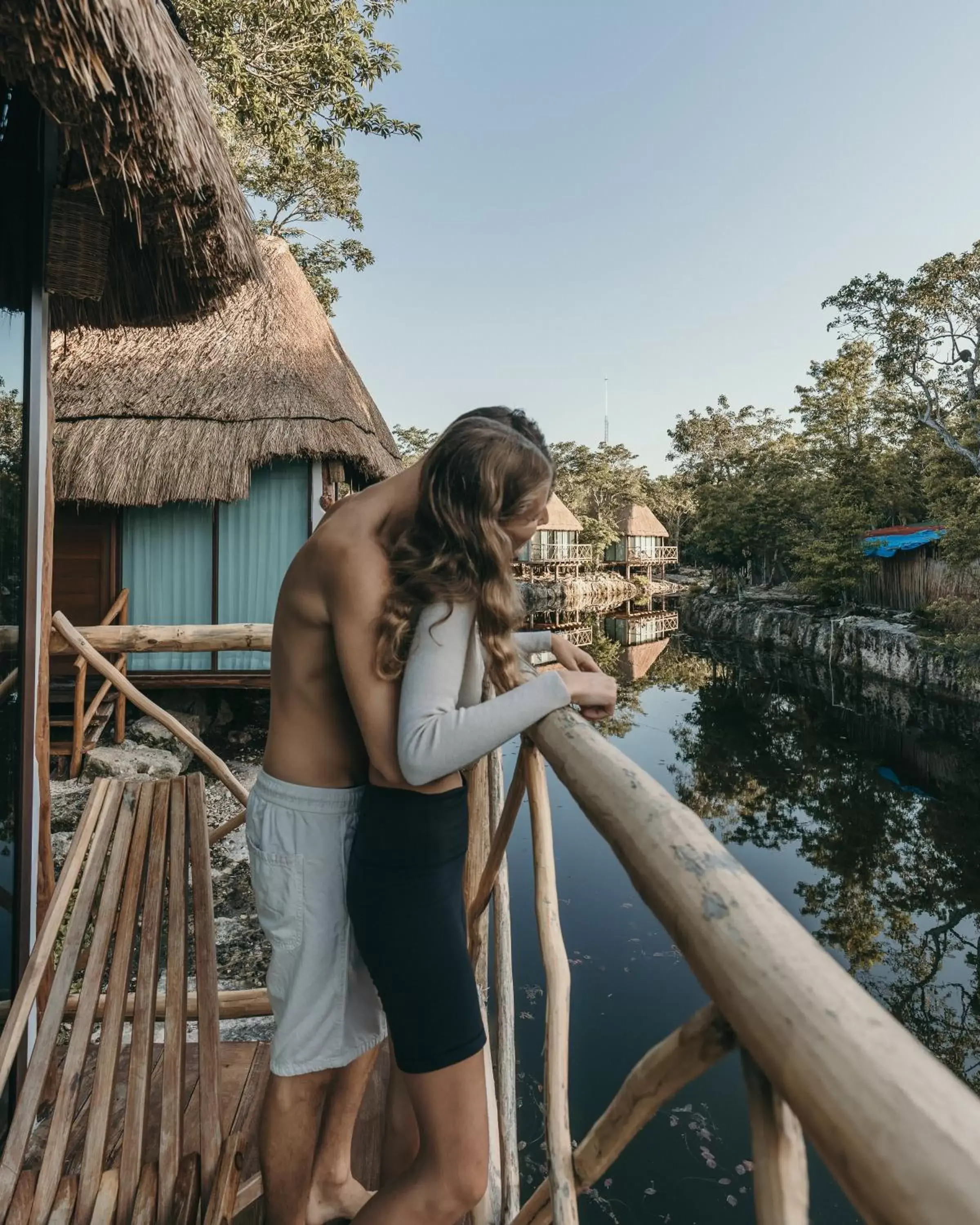 Balcony/Terrace in Zamna eco-lodge Tulum