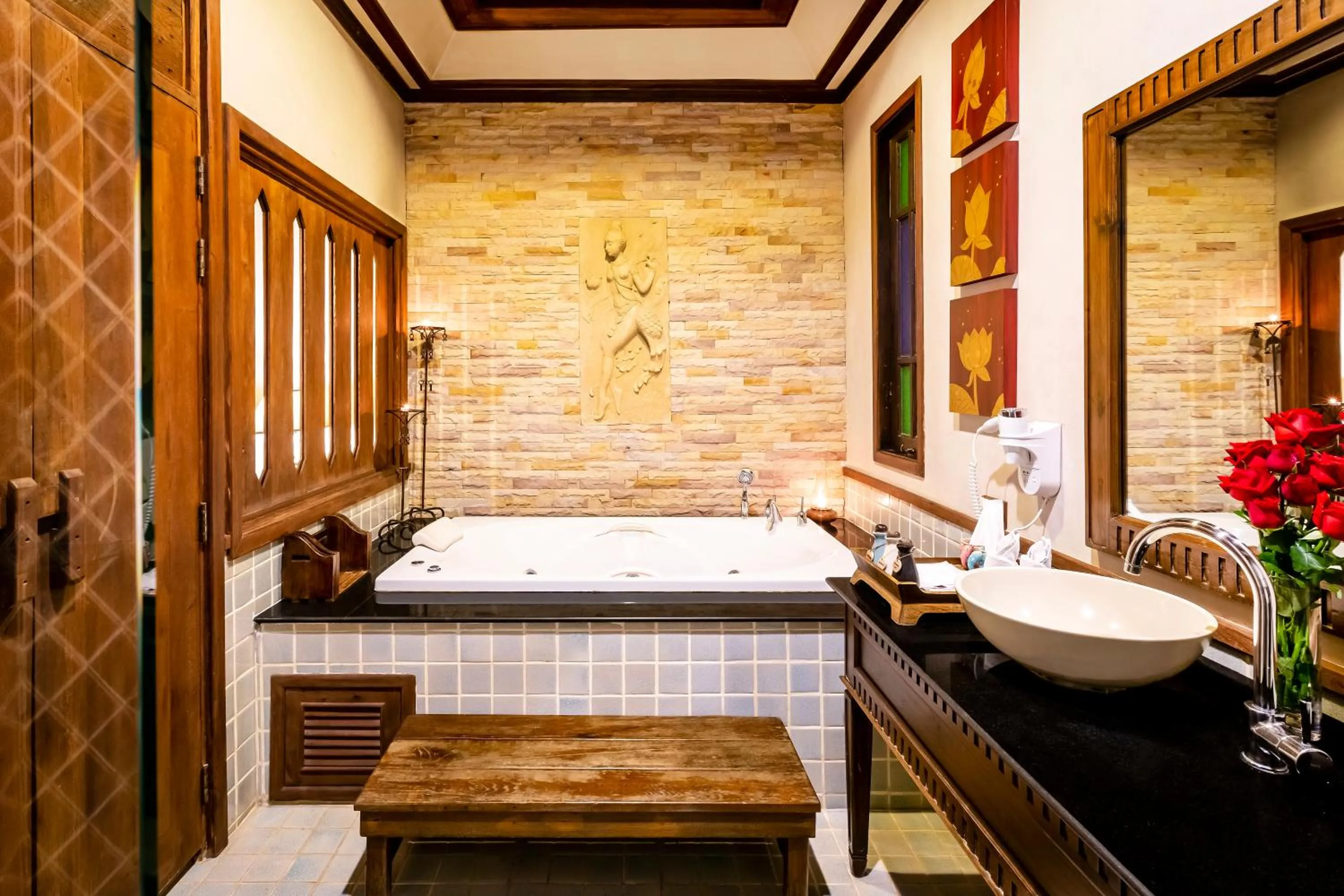 Bathroom, Bed in Amata Lanna Chiang Mai, One Member of the Secret Retreats