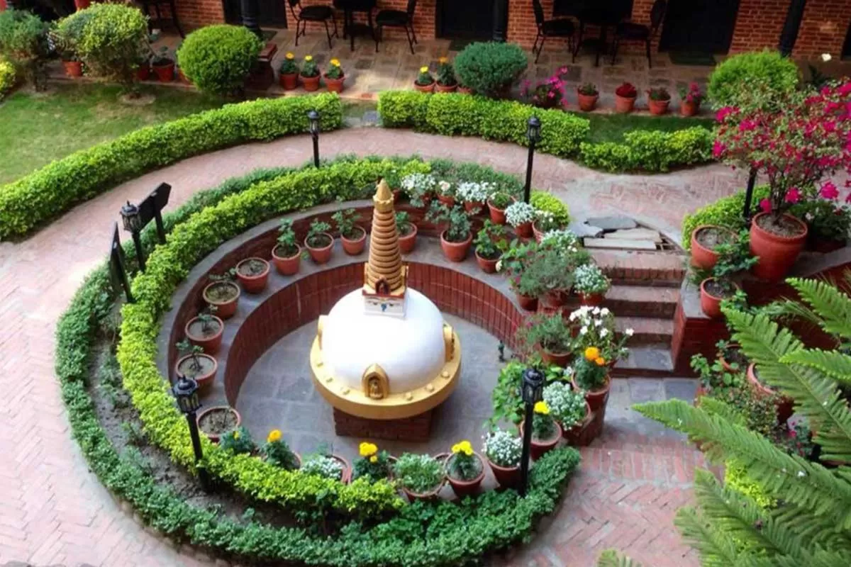 Garden view in Thamel Eco Resort