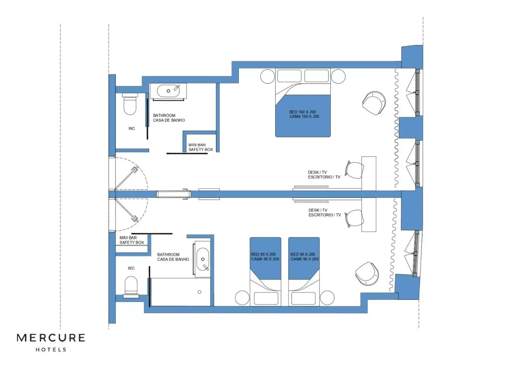 Floor Plan in Mercure Porto Centro Aliados