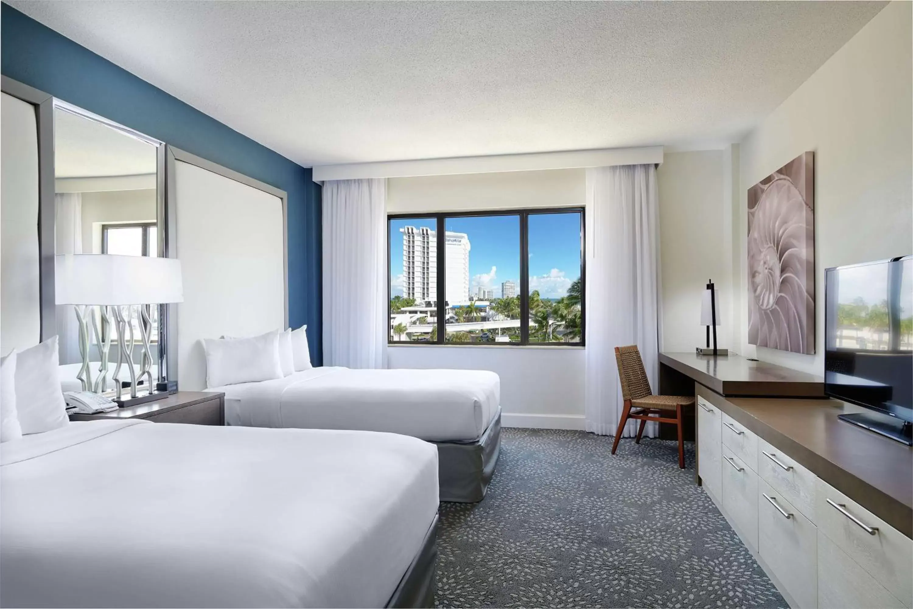 Bedroom, View in Bahia Mar Fort Lauderdale Beach - DoubleTree by Hilton