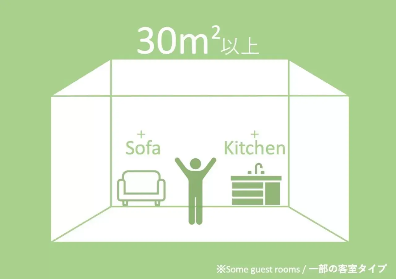 Photo of the whole room, Floor Plan in GRAND BASE Hakata City