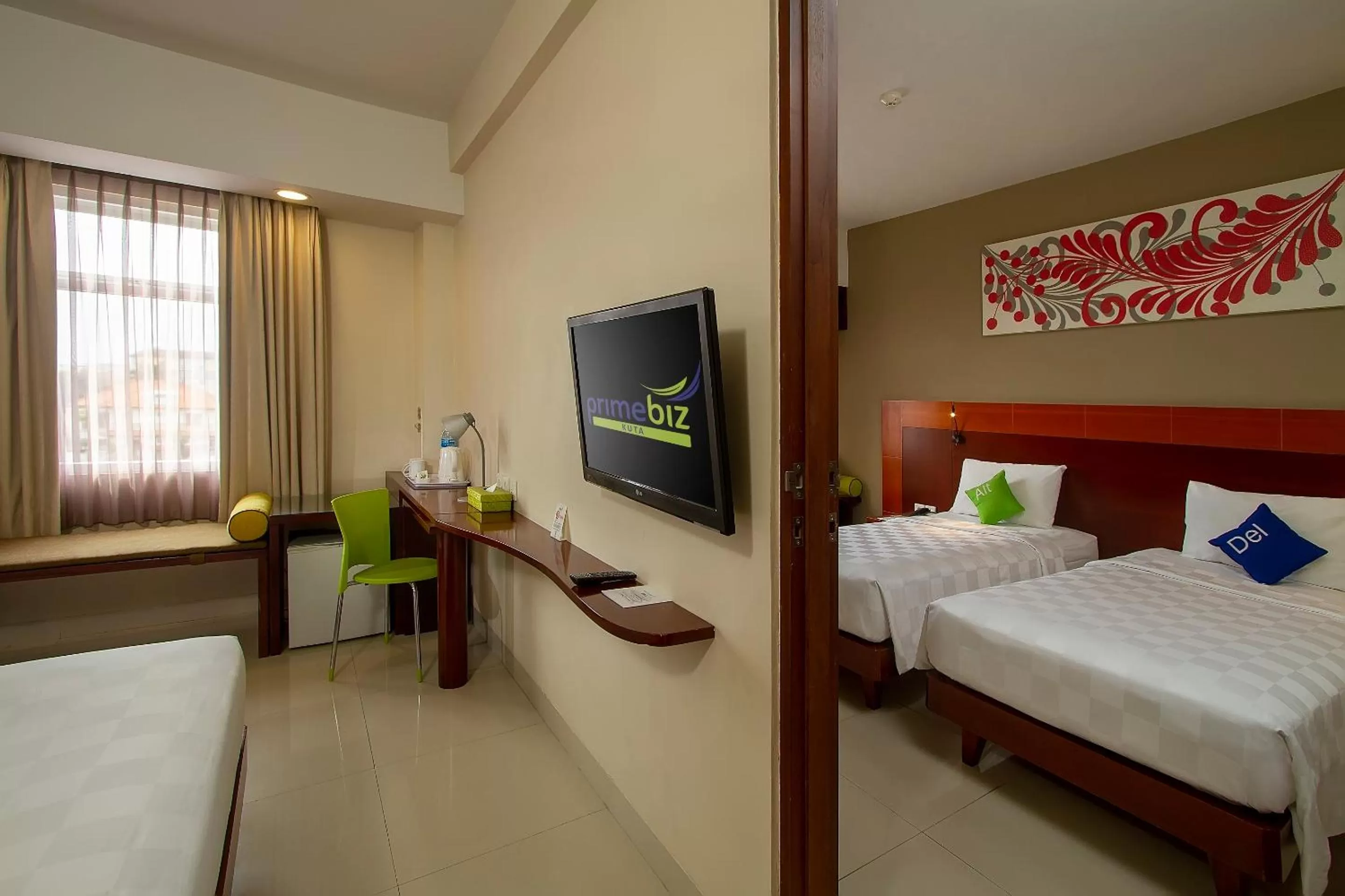 Bedroom, Bed in PrimeBiz Hotel Kuta