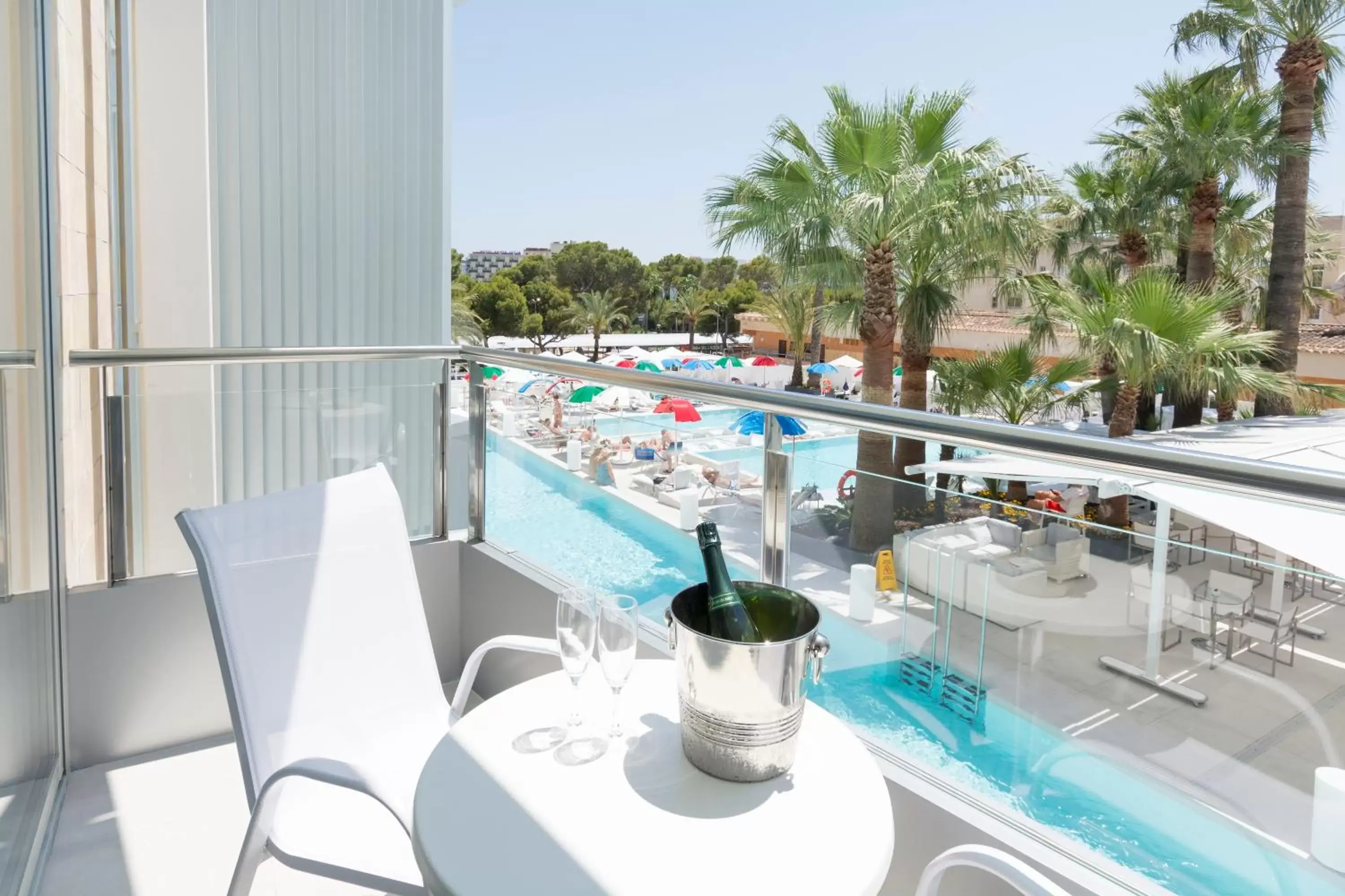 Balcony/Terrace, Swimming Pool in Reverence Mare Hotel - Adults Only