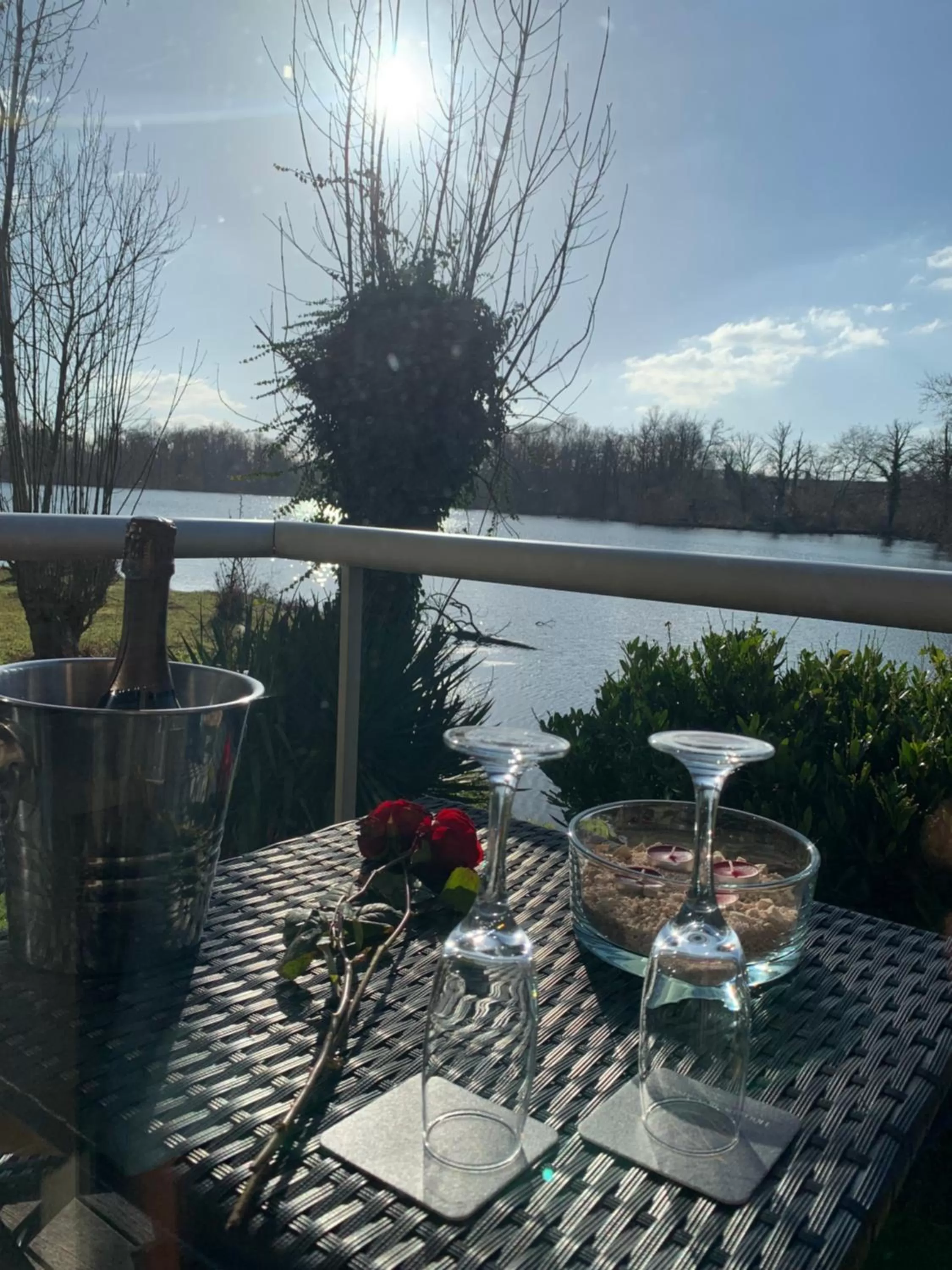 Balcony/Terrace in Hôtel L'ile Du Saussay