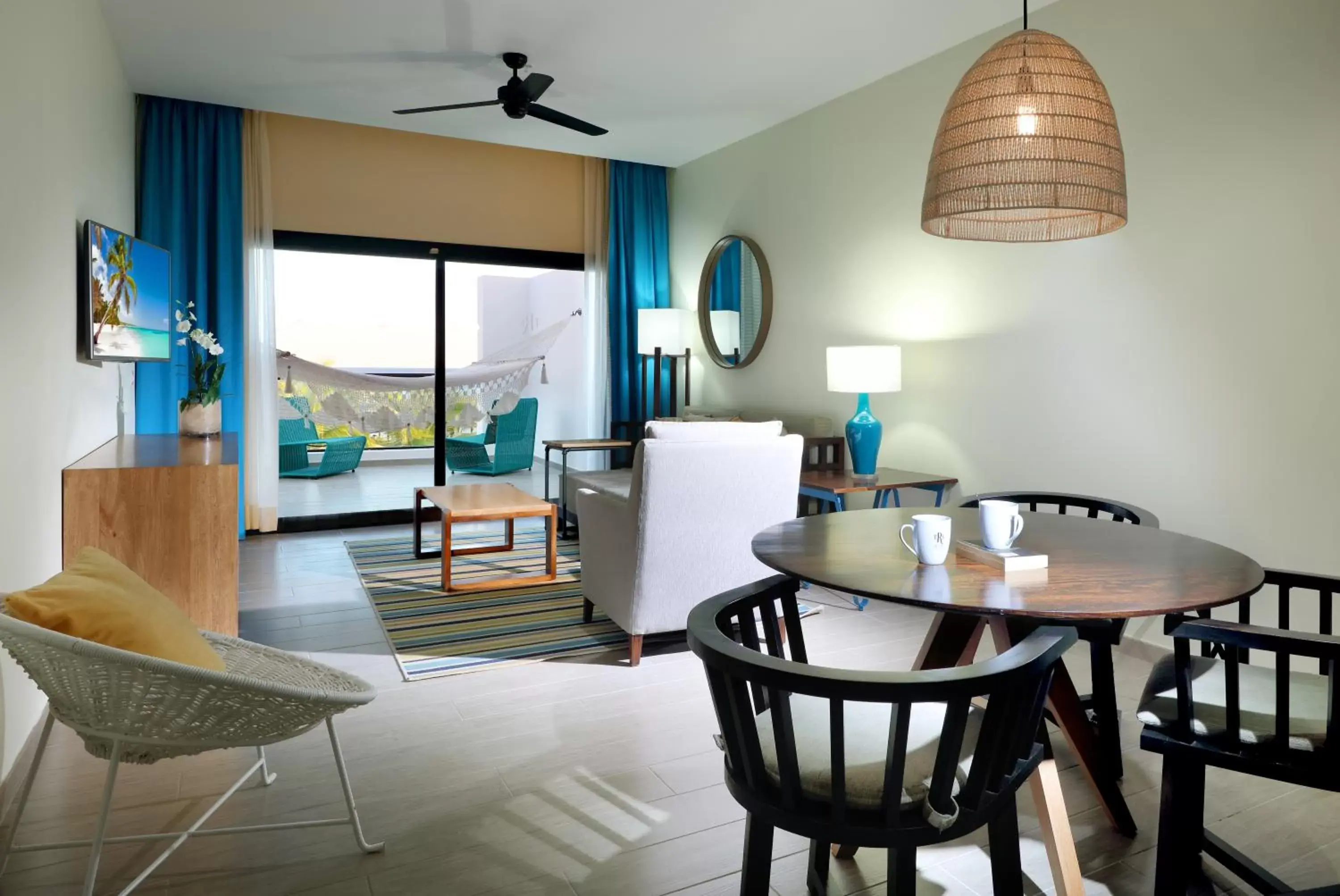 Living room, Dining Area in TRS Cap Cana Waterfront & Marina Hotel - Adults Only