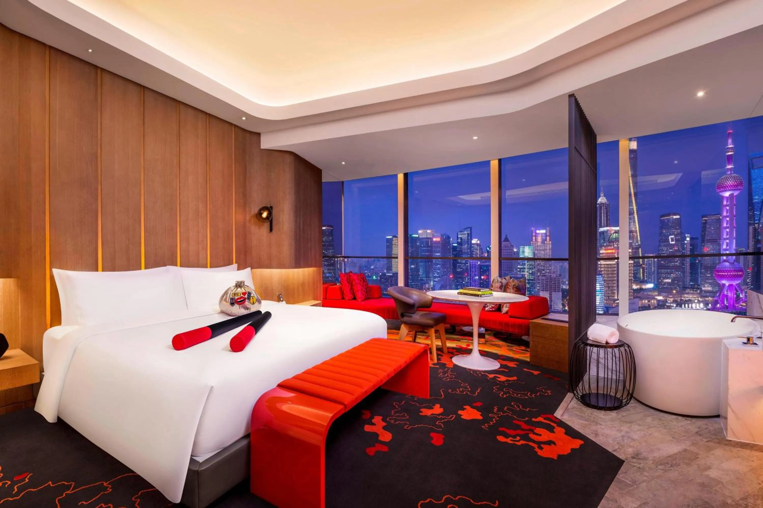 Photo of the whole room, Bed in W Shanghai - The Bund