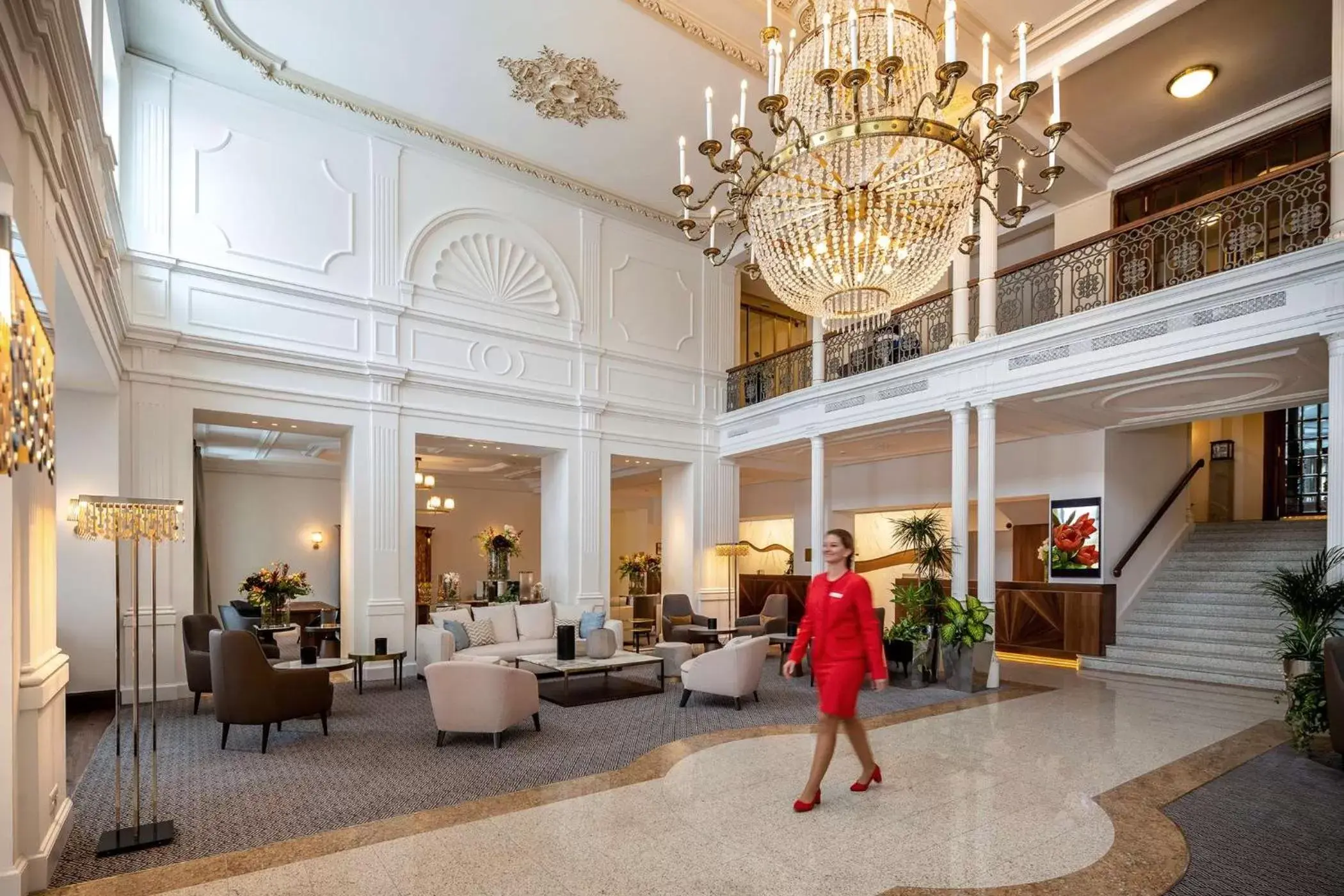 Lobby or reception in Grand Hotel des Bains Kempinski