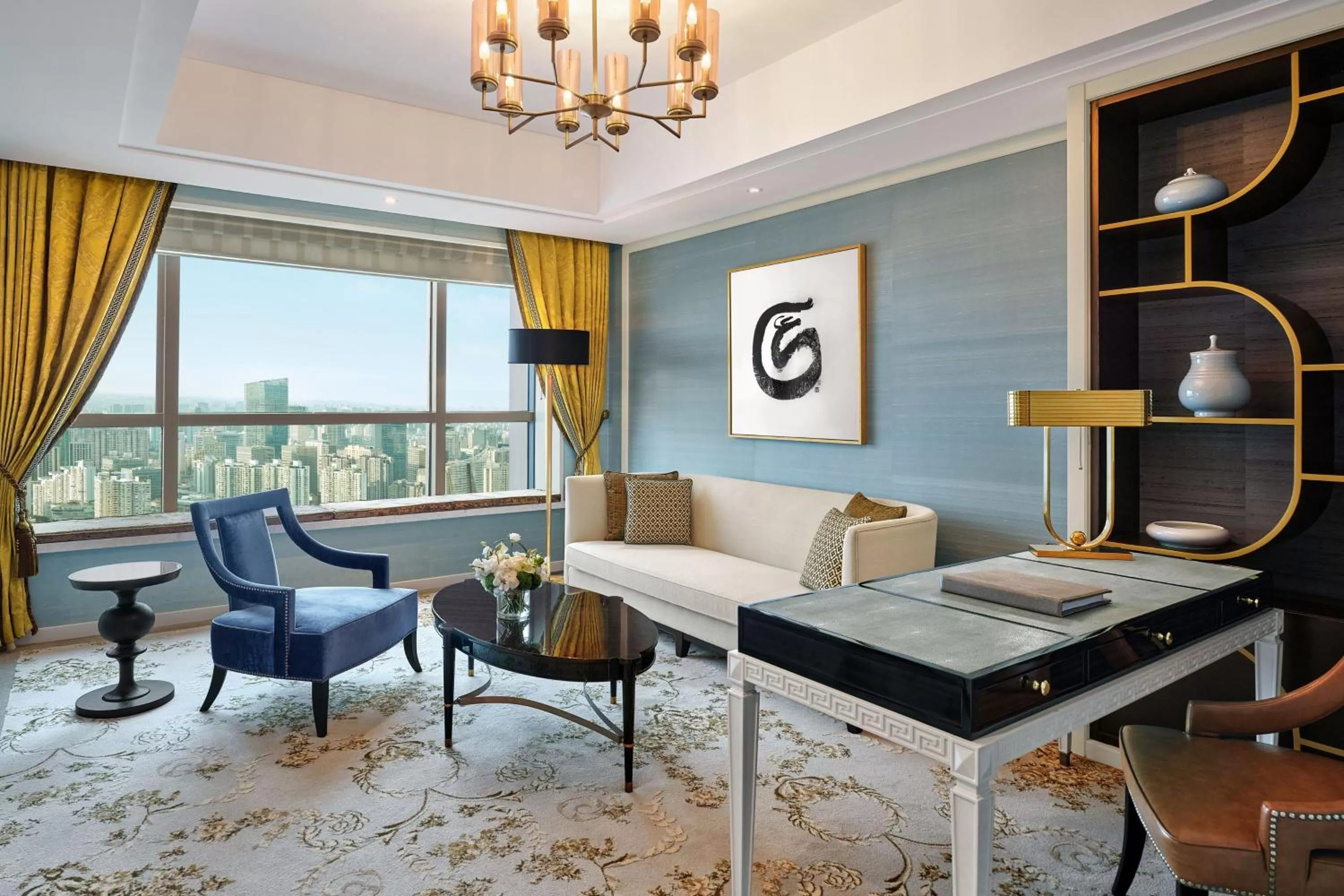 Living room in The St Regis Shanghai Jingan - Where Downtown Luxury Meets Legendary Old Shanghai Jazz