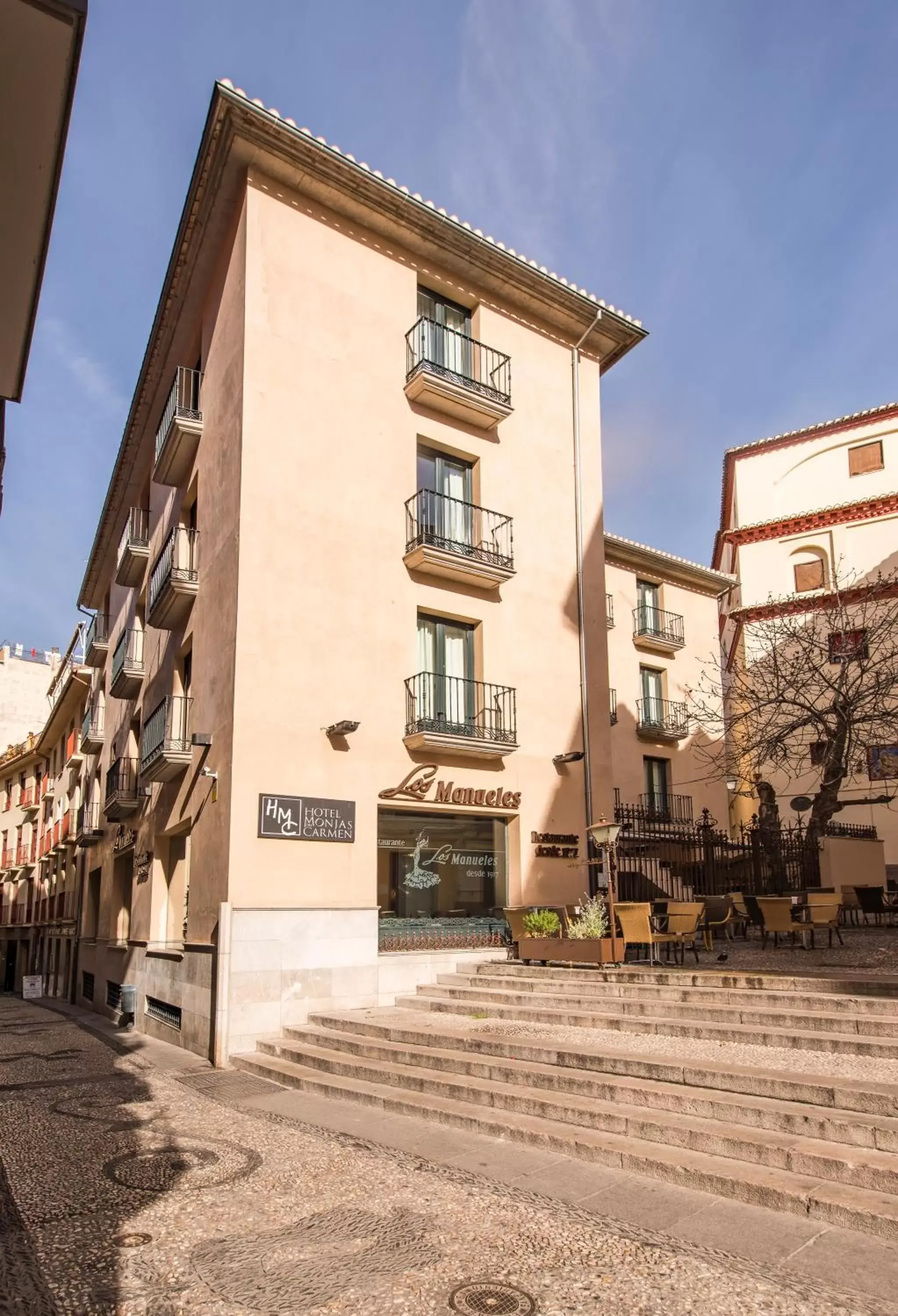 Lobby or reception, Property Building in Monjas del Carmen Hotel