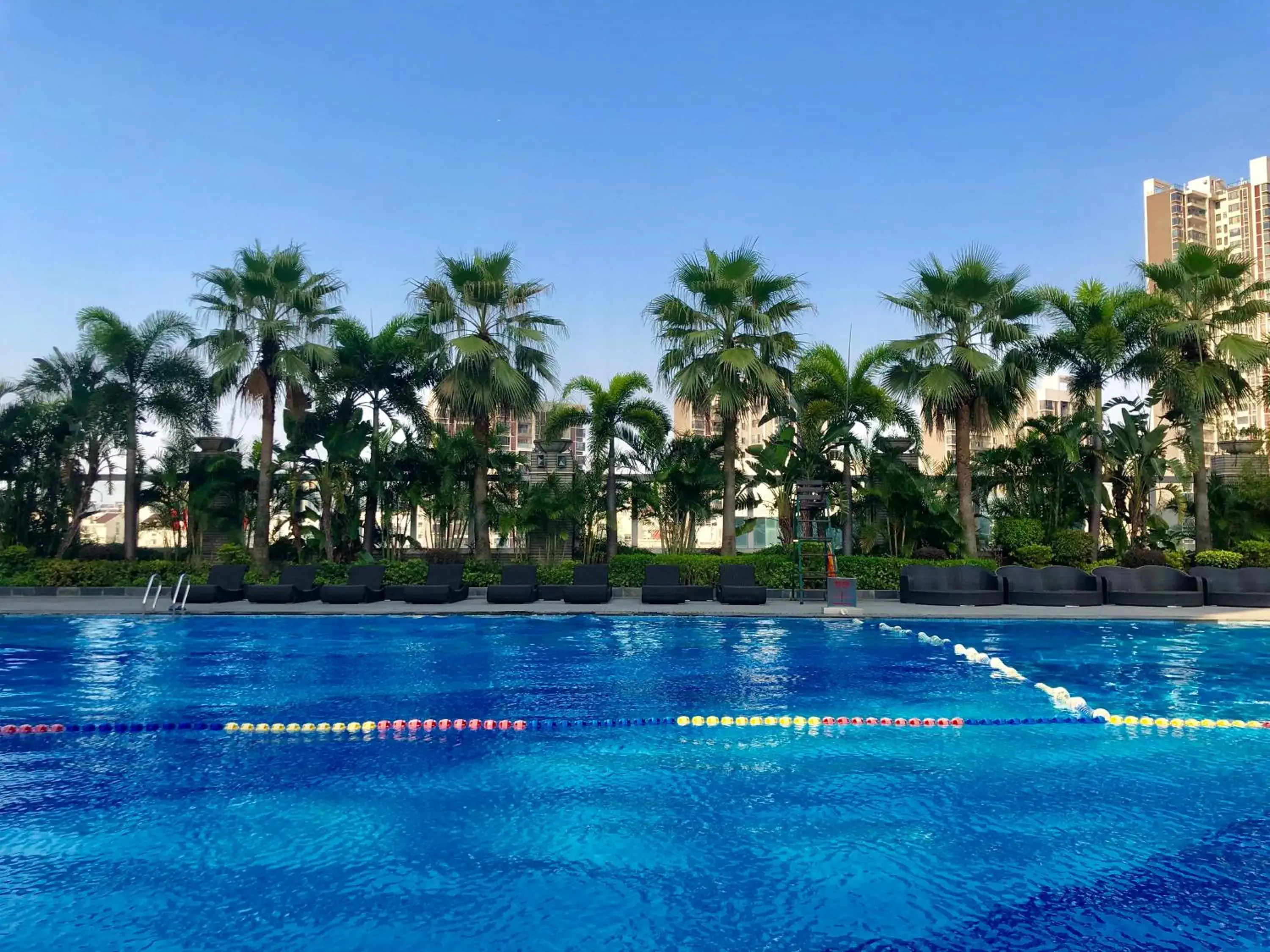 Swimming Pool in Crowne Plaza Zhongshan Wing On City, an IHG Hotel