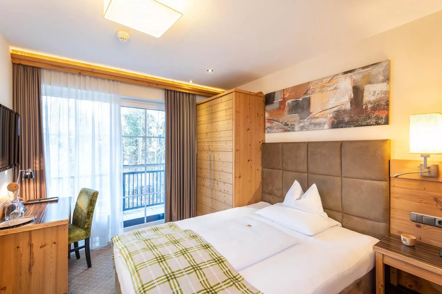 Bed in Hotel Garni Melanie