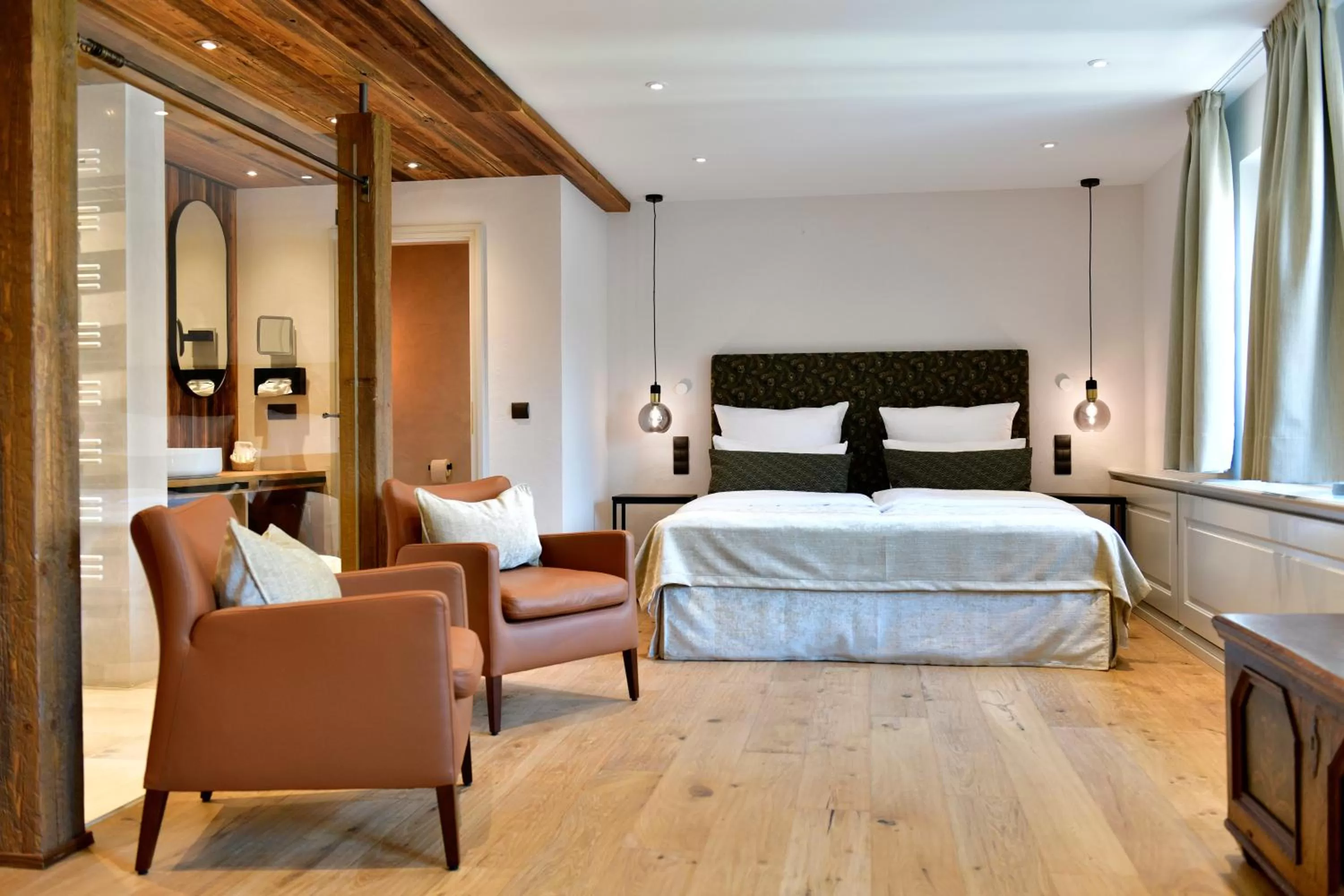 Bedroom, Bed in Romantik Hotel Markusturm