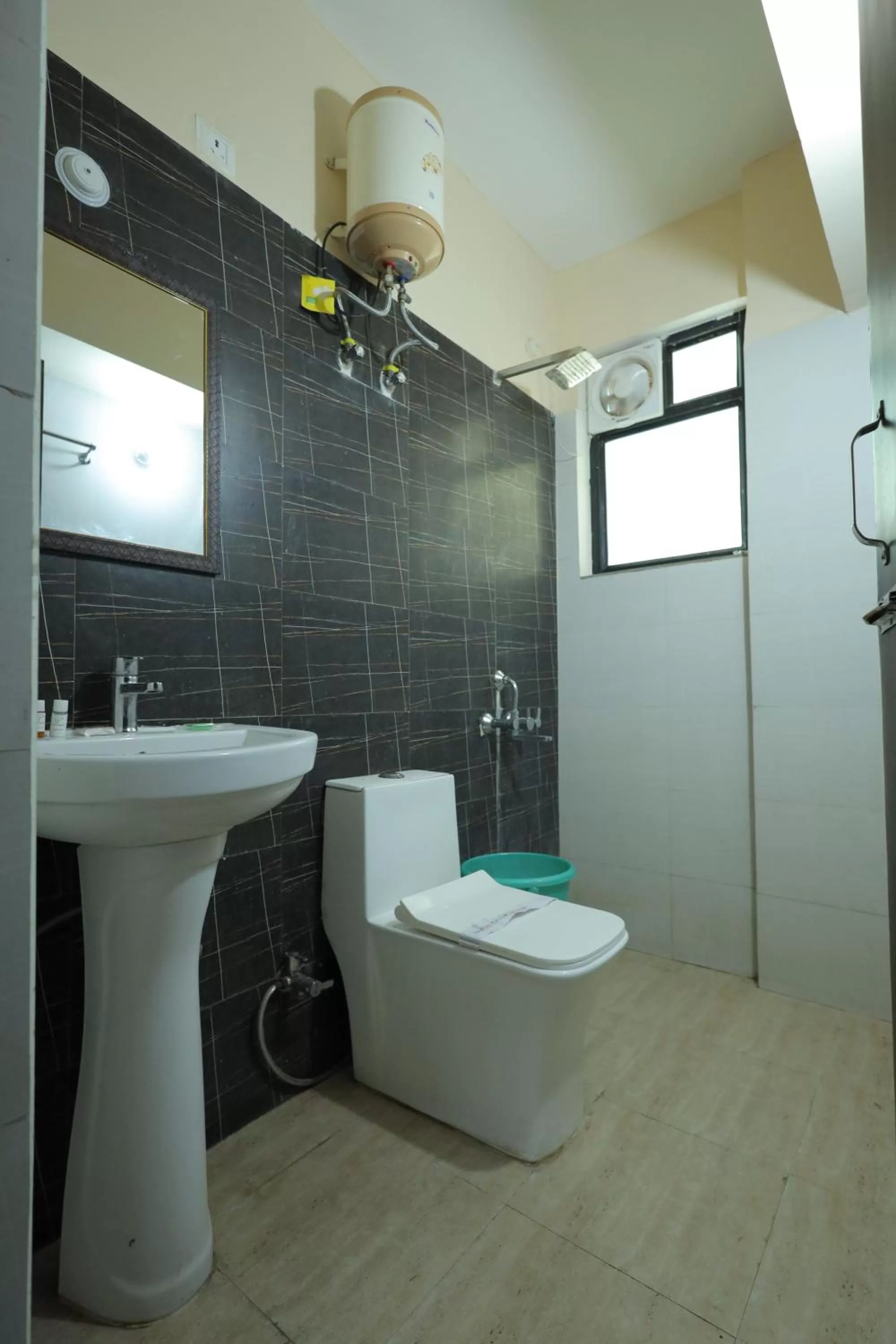 Shower in Tulsi Garden- Near Prem Mandir Vrindavan