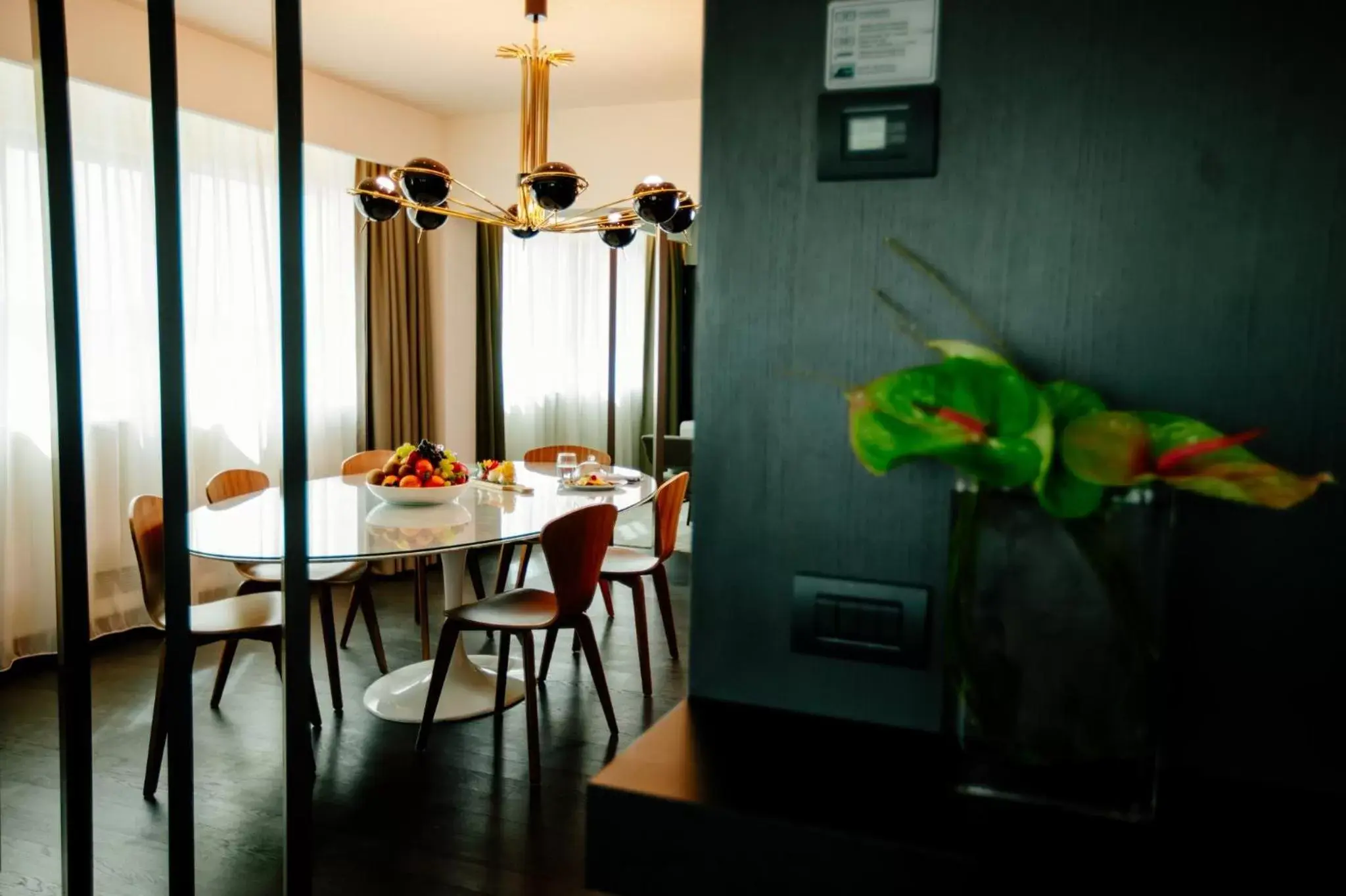 Bedroom, Restaurant/Places to Eat in Crowne Plaza Belgrade, an IHG Hotel