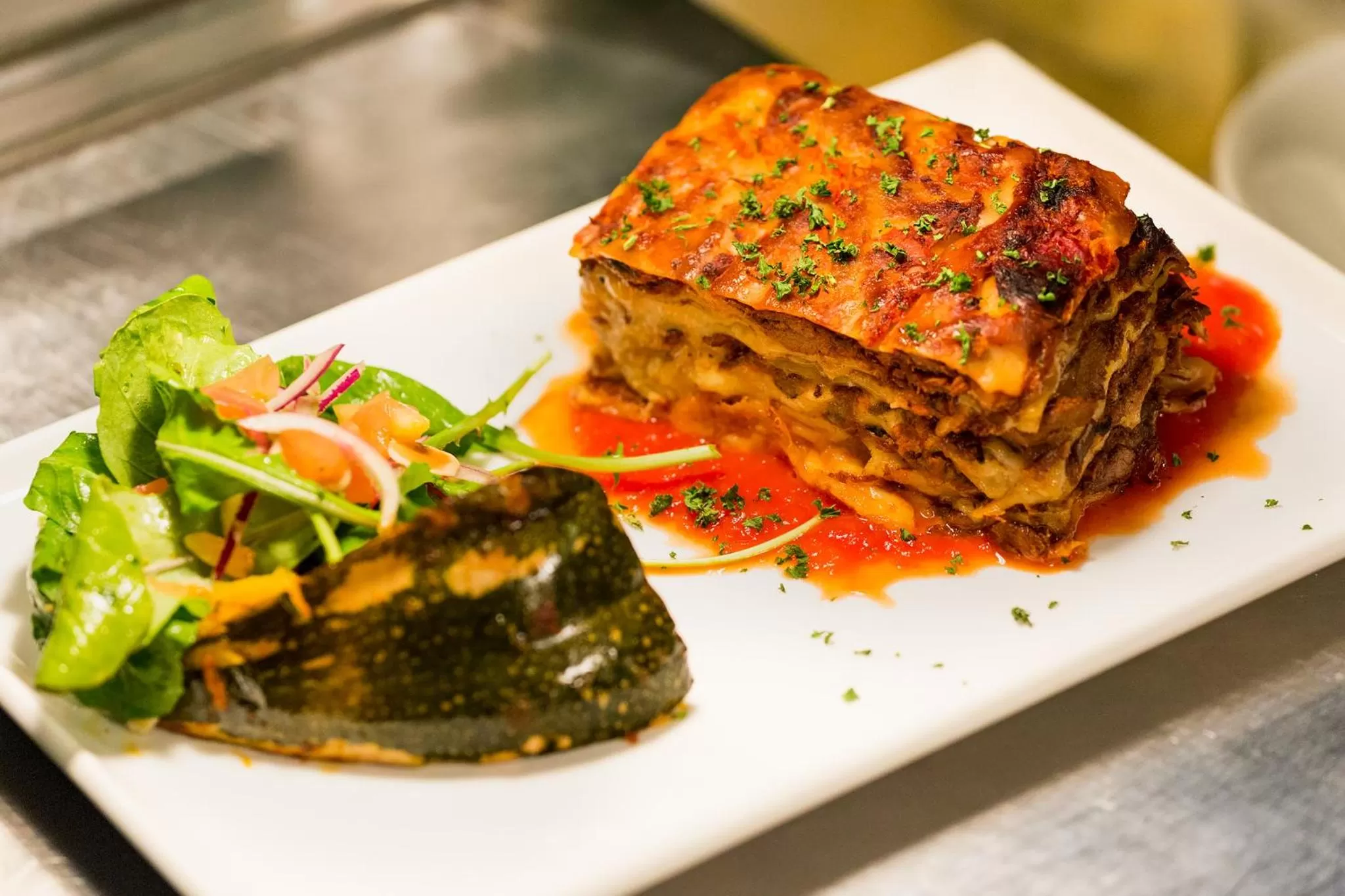 Food close-up in Customs House Hotel