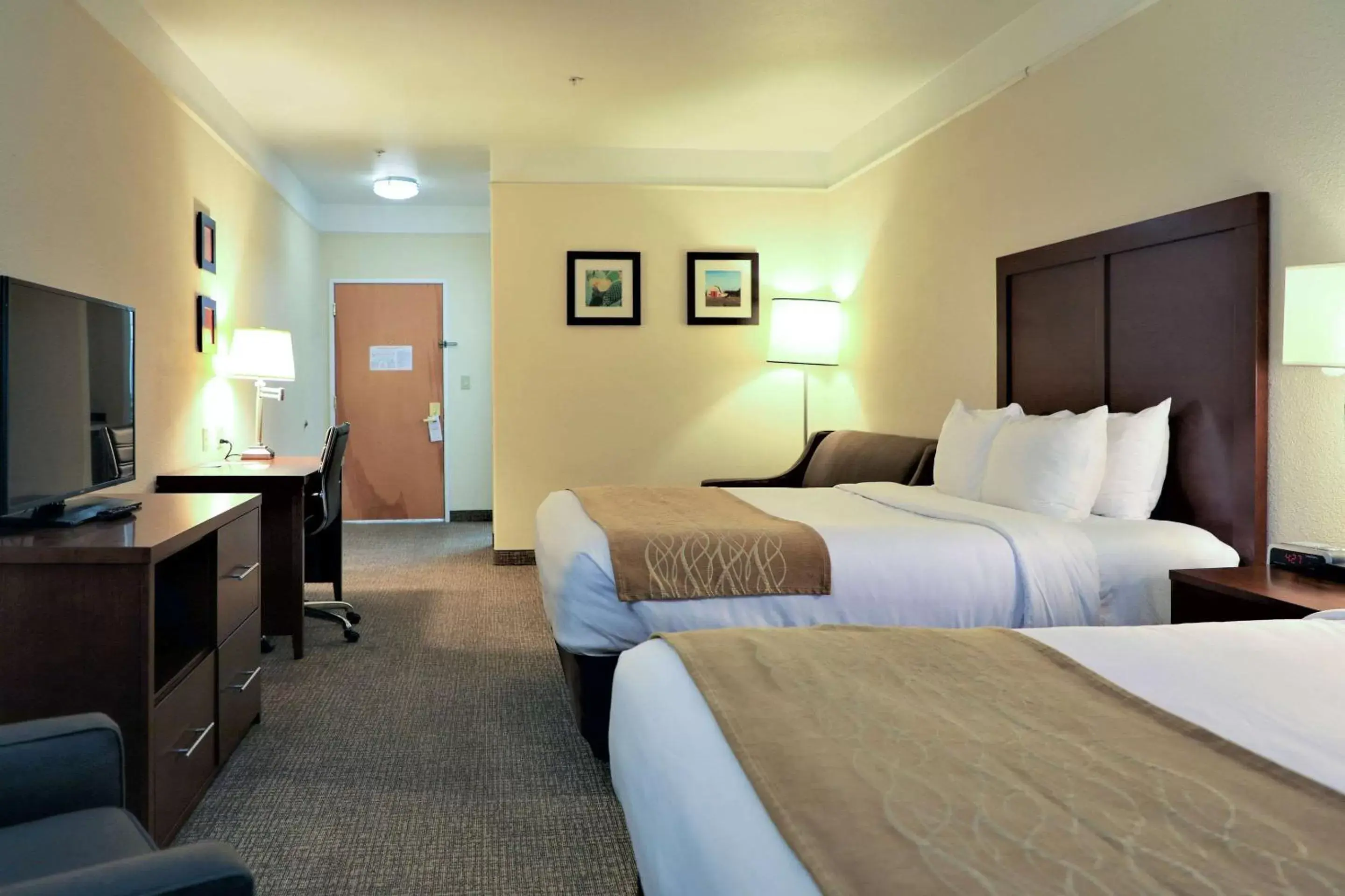 TV and multimedia, Bed in Comfort Inn and Suites Odessa