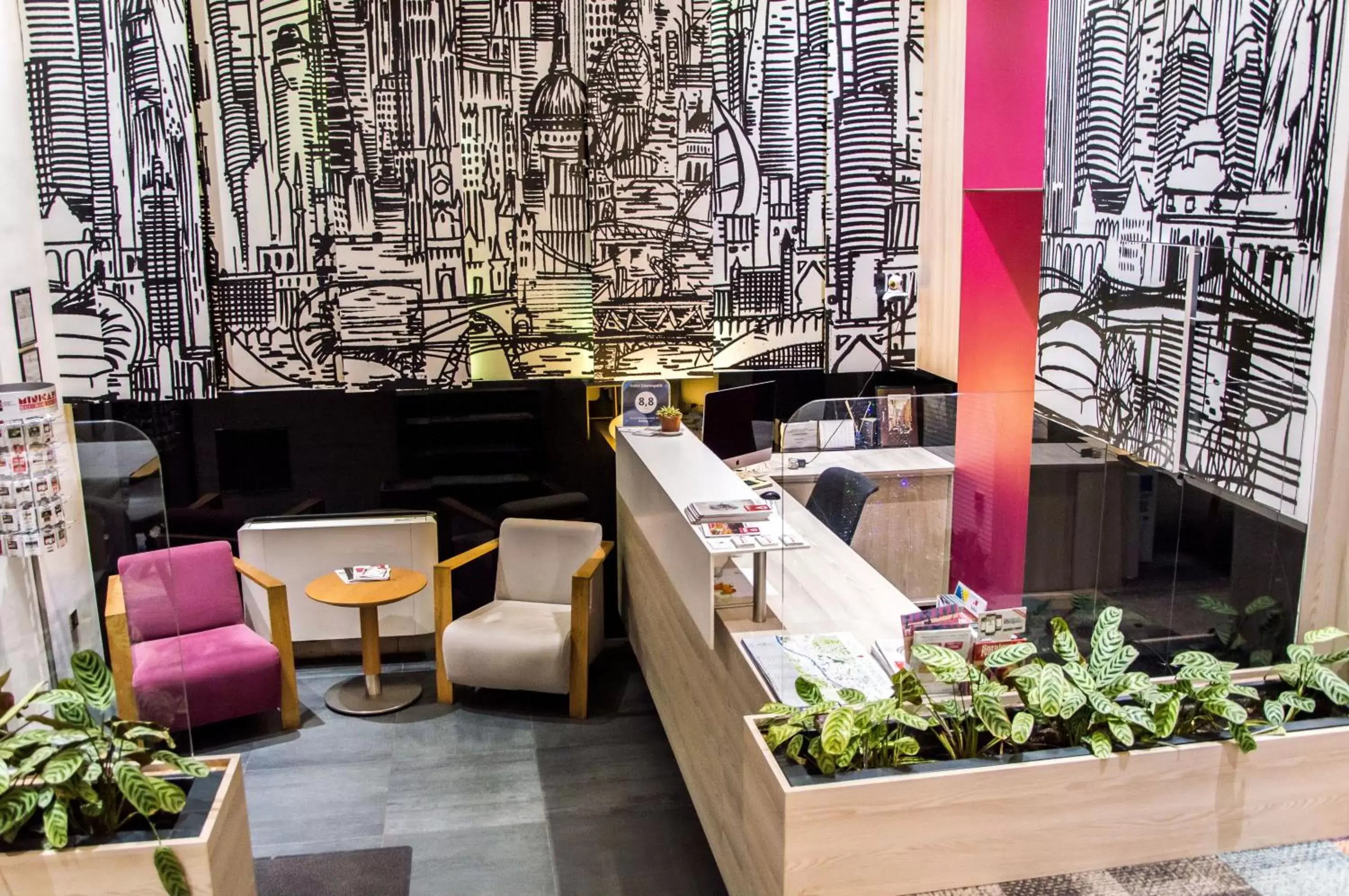 Lobby or reception in Hotel Cosmopolit Lobby or reception in Hotel Cosmopolit