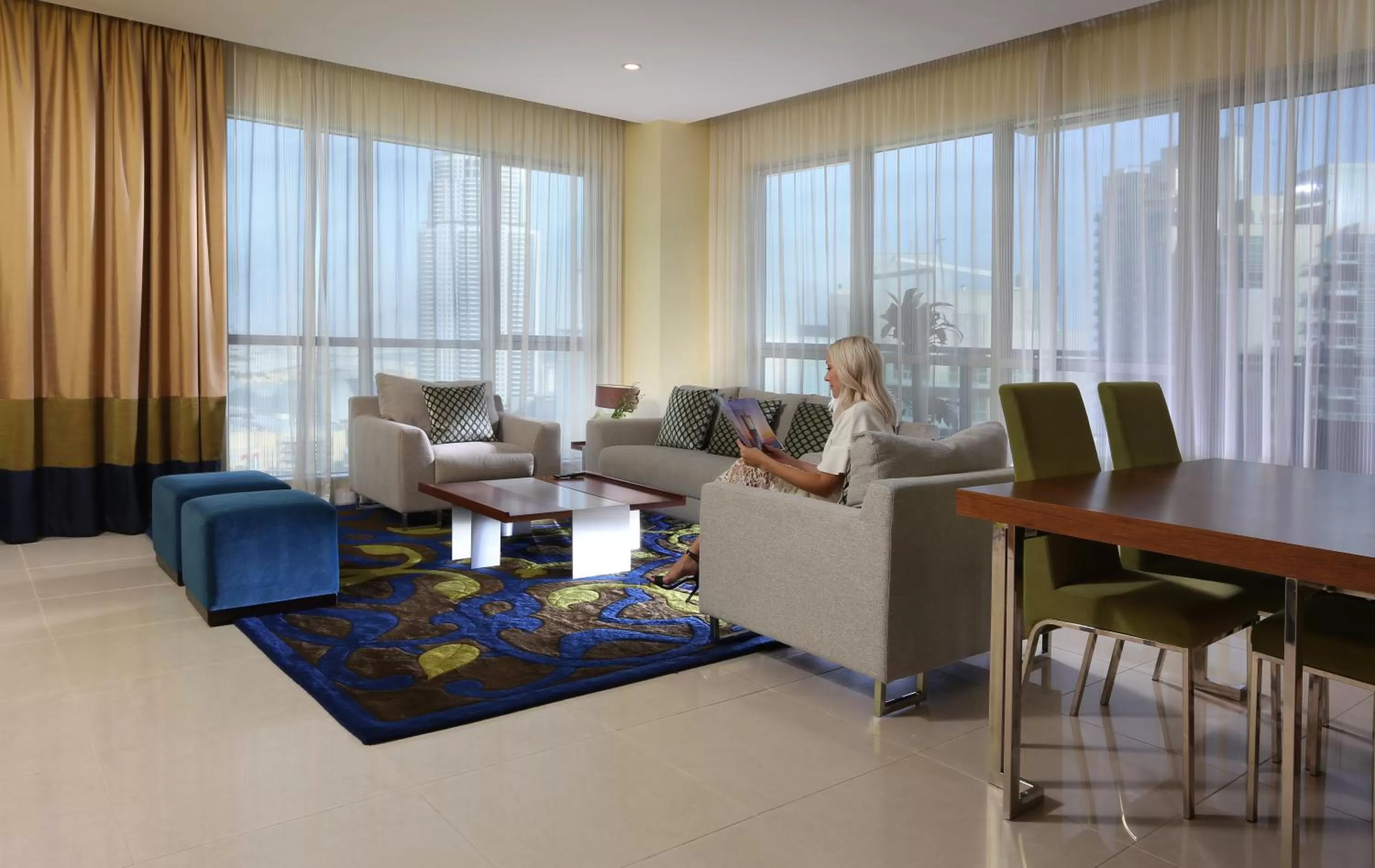 Living room in Ramada by Wyndham Downtown Dubai